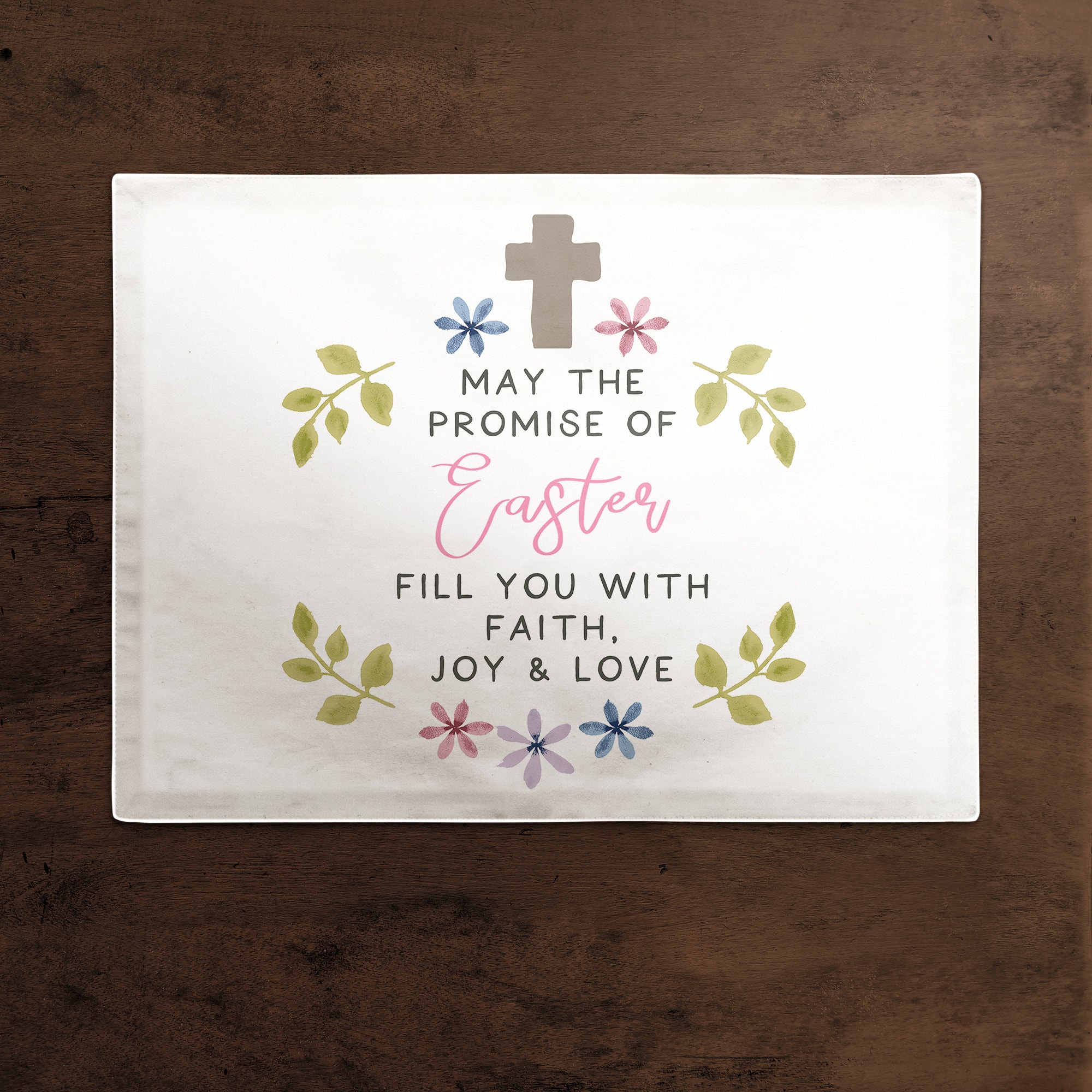 The Promise of Easter 14" x 18" Cotton Twill Placemat