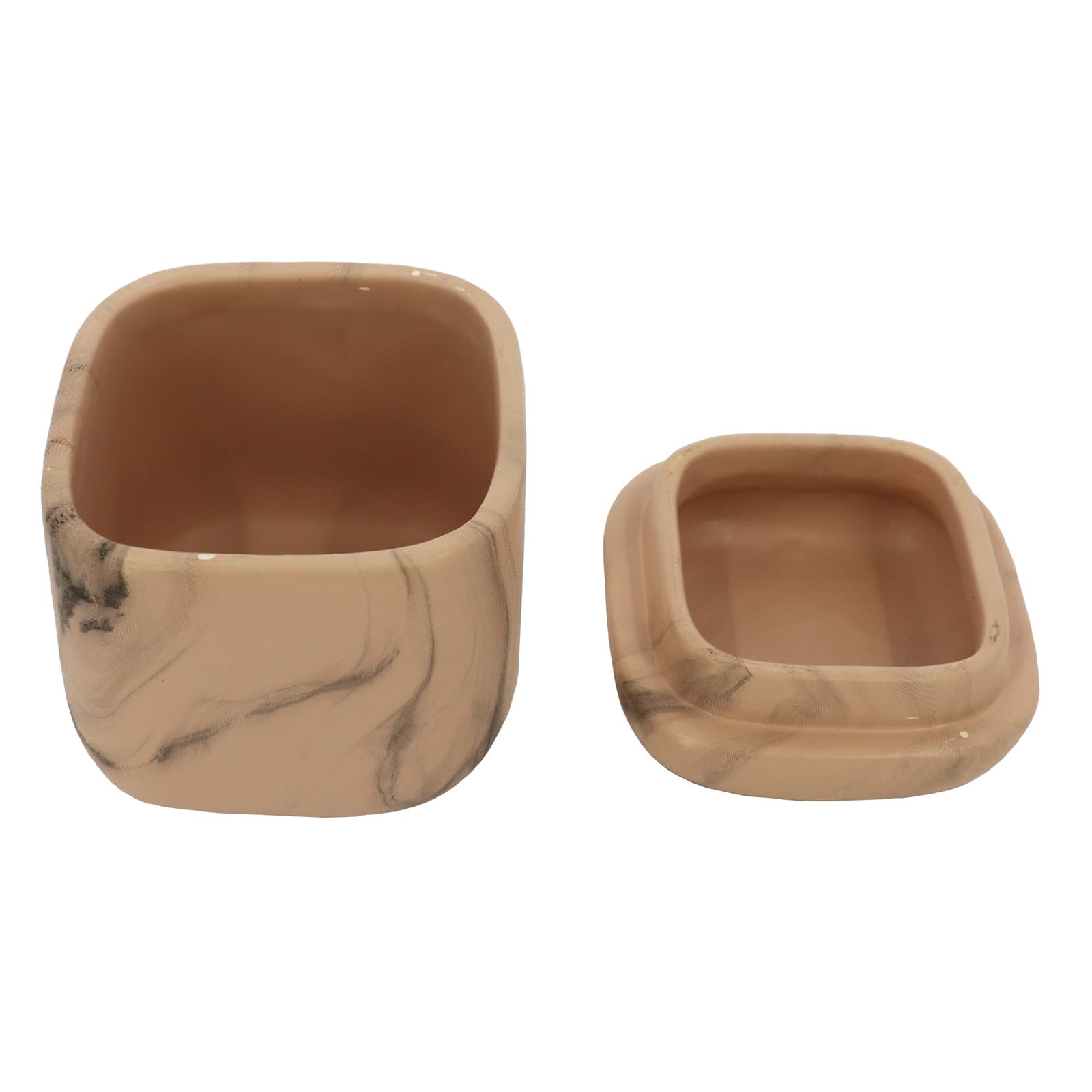 Marbled Ceramic Container by Ashland