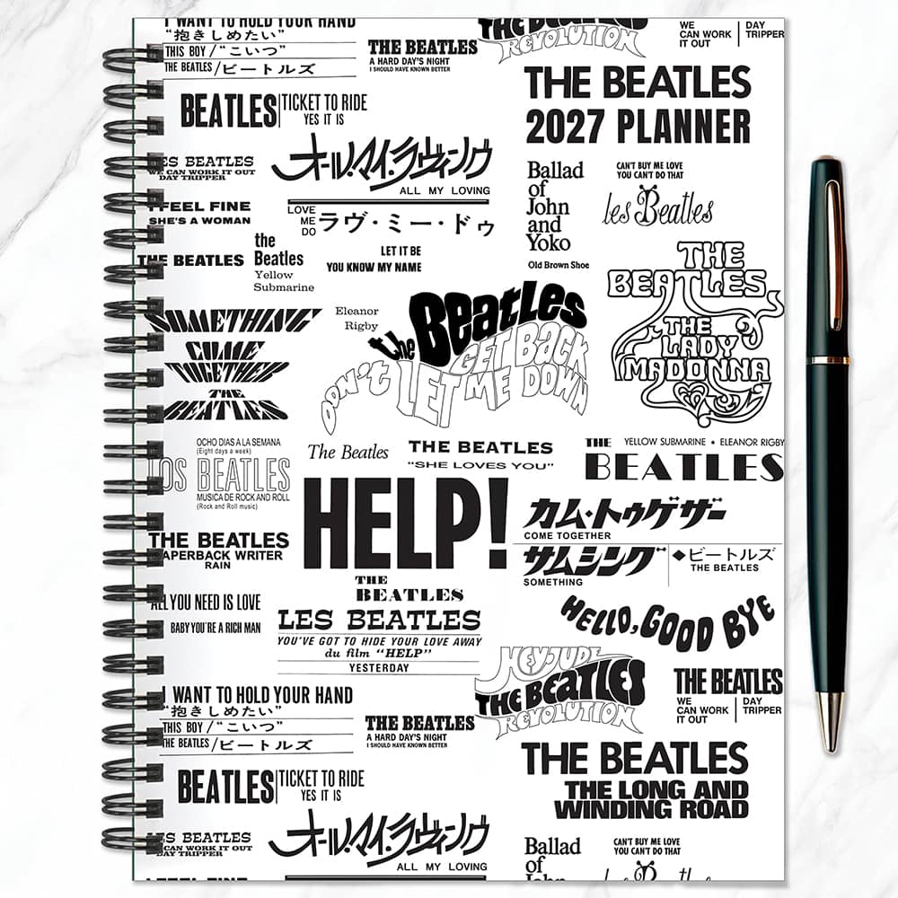 2027 Beatles Medium Weekly Monthly Planner