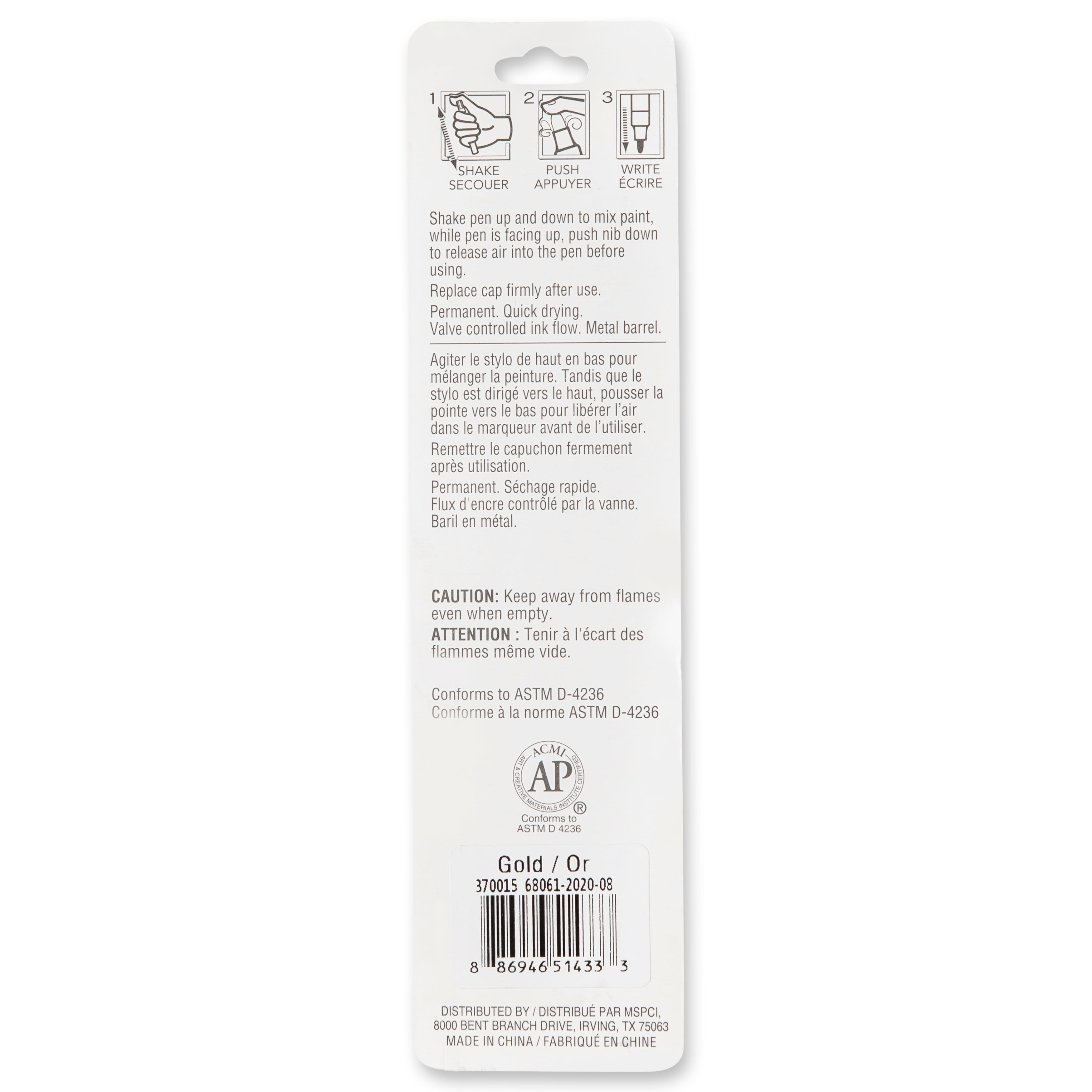 Multi-Surface Fine Tip Premium Paint Pen by Craft Smart®