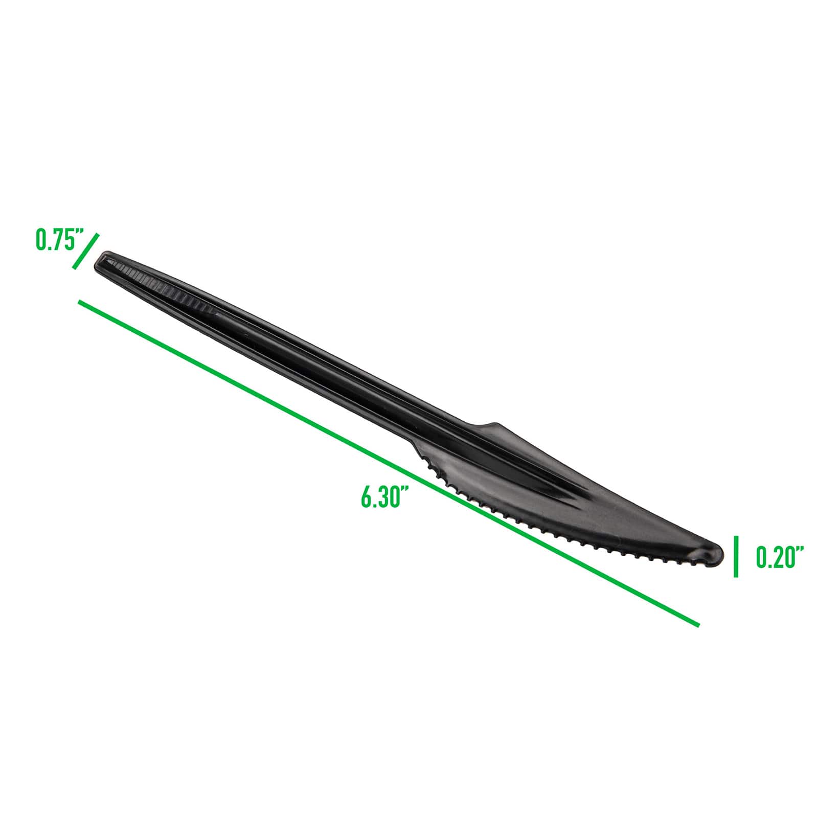 Mind Reader Black Plastic Knife Dispenser Refills, 100ct.