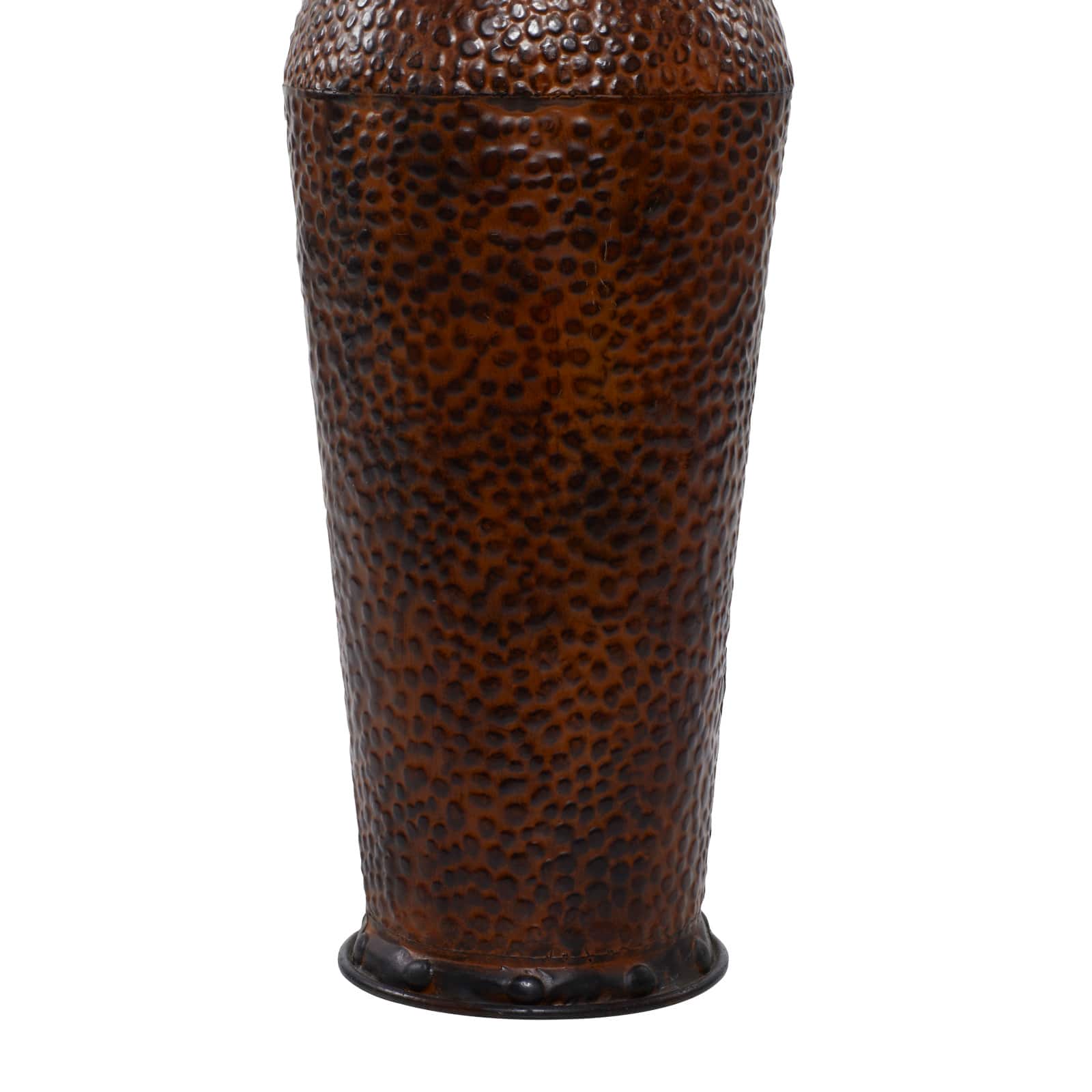 Set of 3 Brown Metal Traditional Vase, 50", 35", 26"