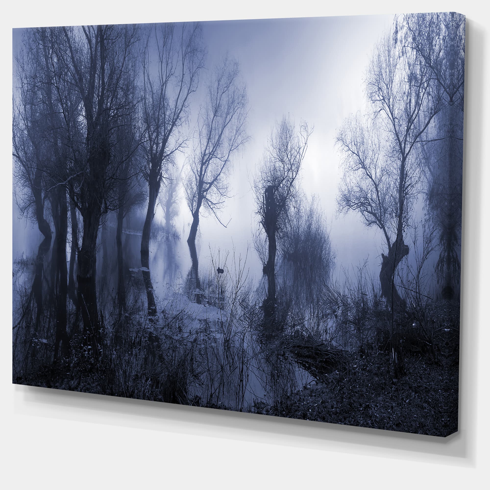 Designart - Creepy Landscape in Sepia Tones - Landscape Canvas Art Print