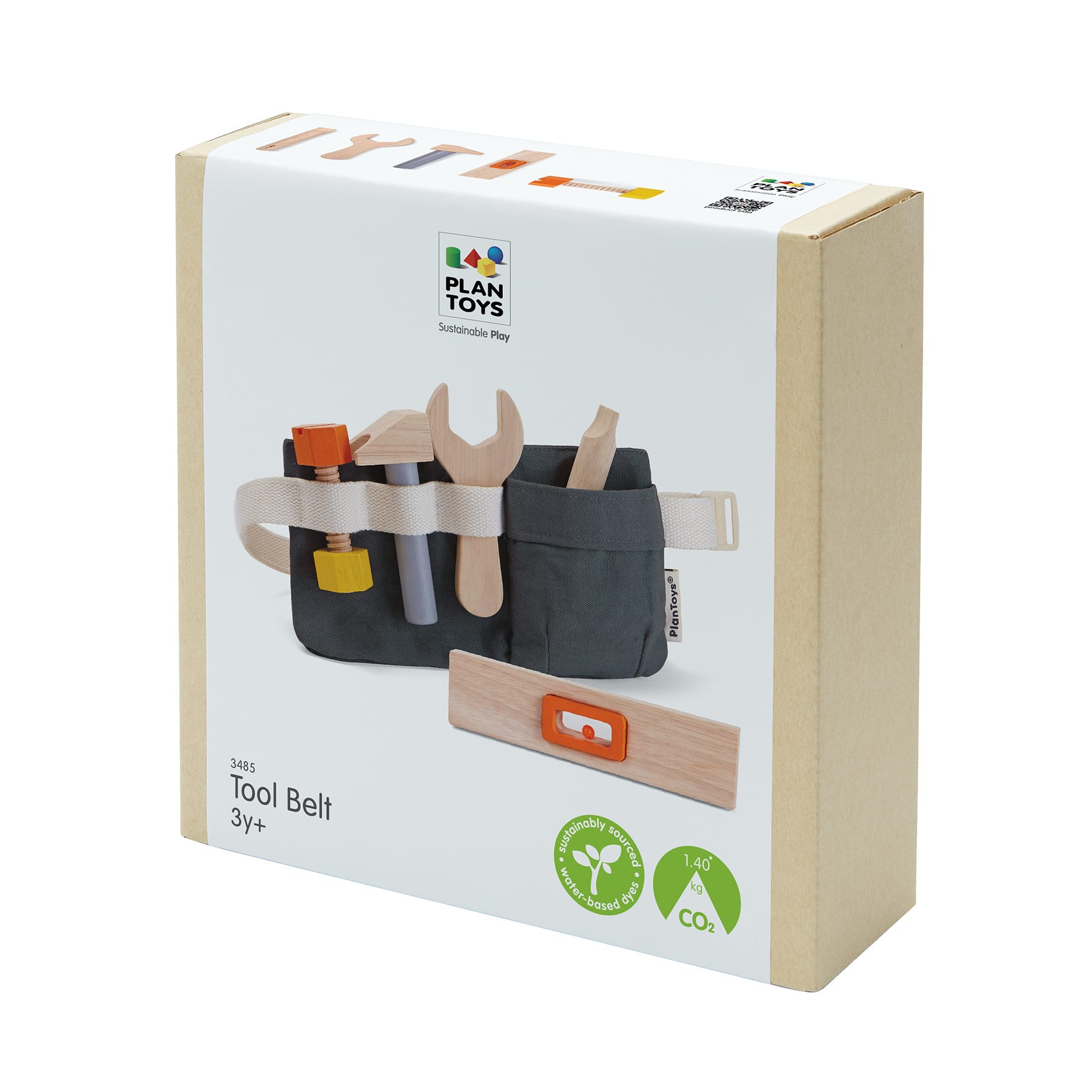PlanToys Pretend Play Tool Belt & Wooden Tool Set