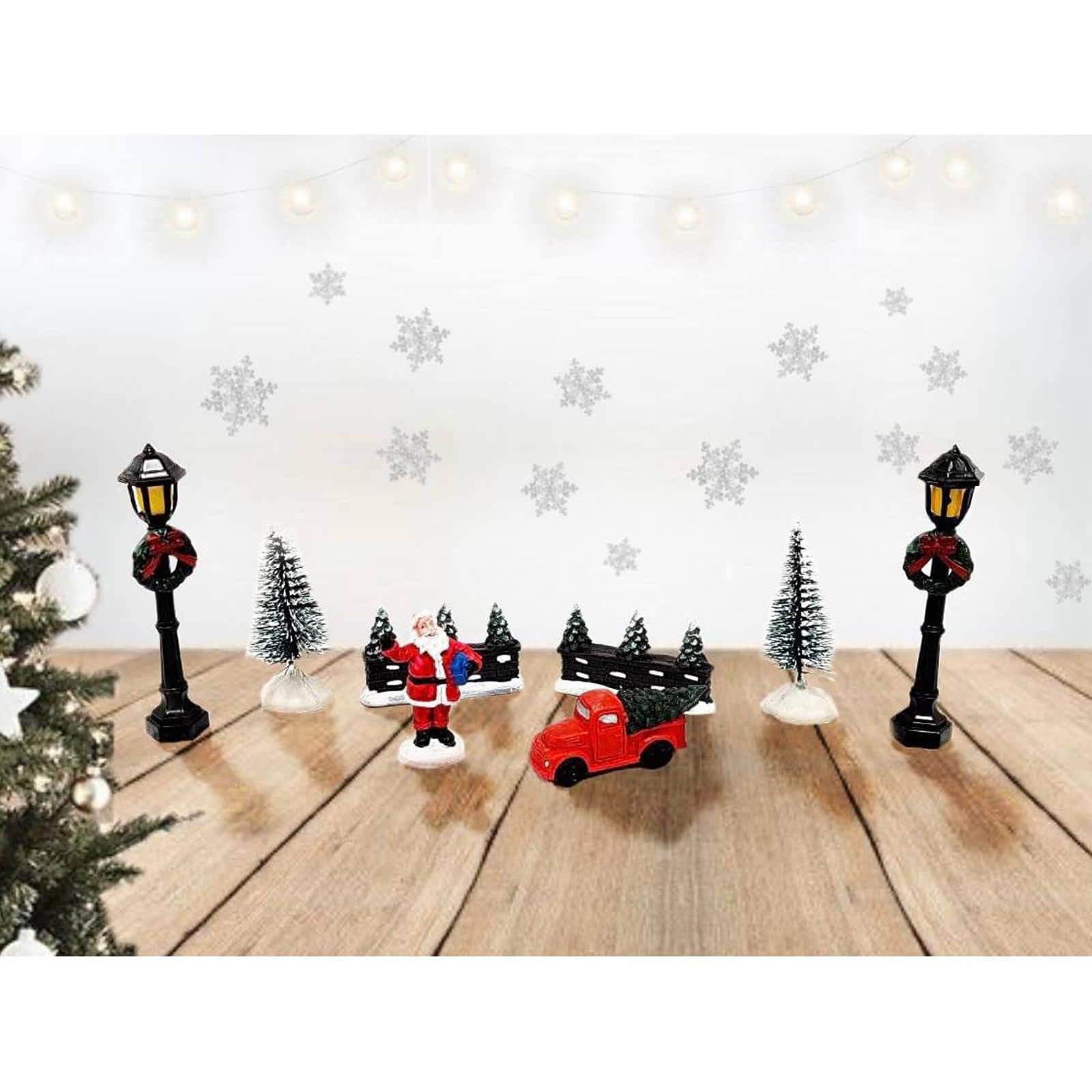 Wizardi Christmas Trees & Santa's Christmas Village Decoration Set