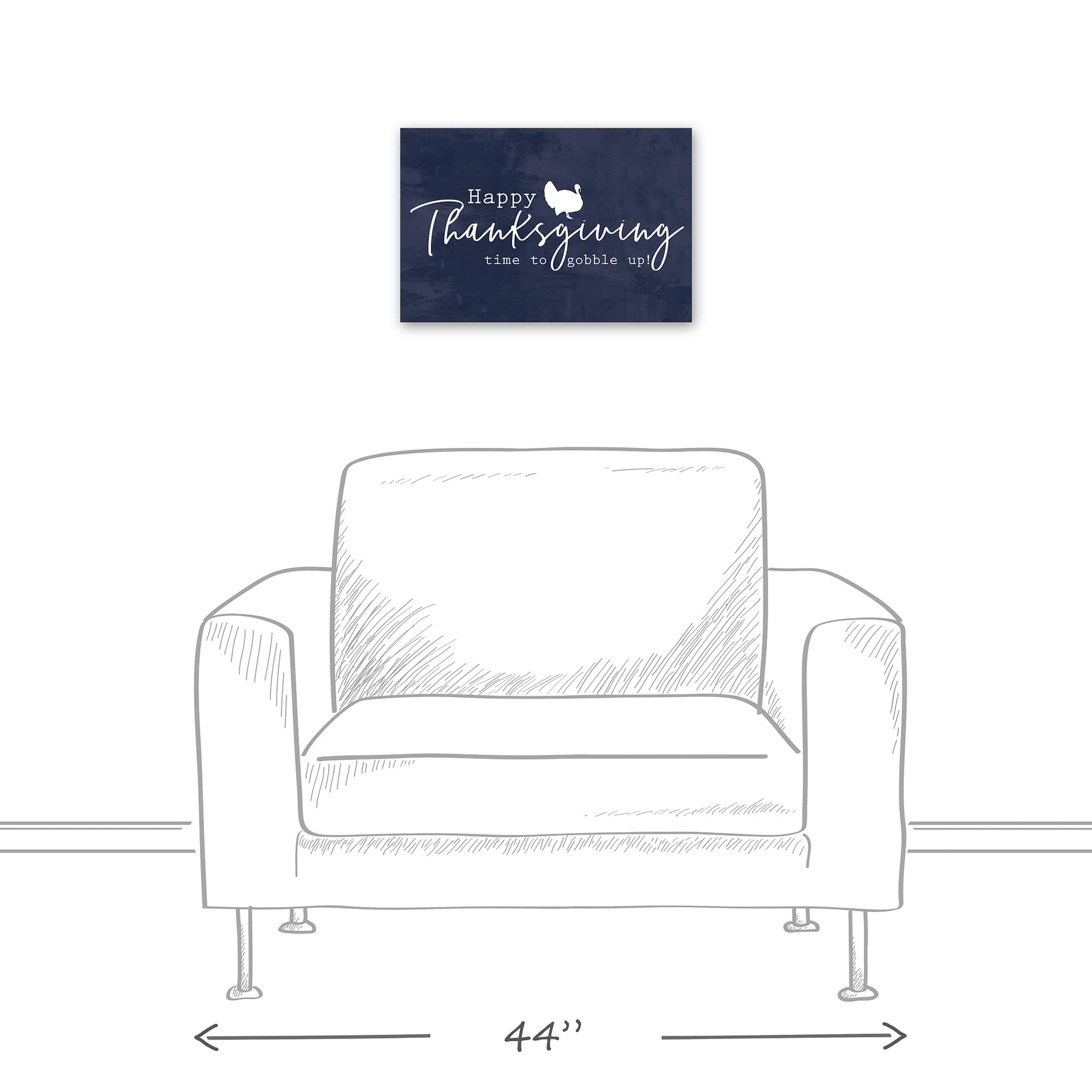 Happy Thanksgiving Gobble Up Canvas Wall Art
