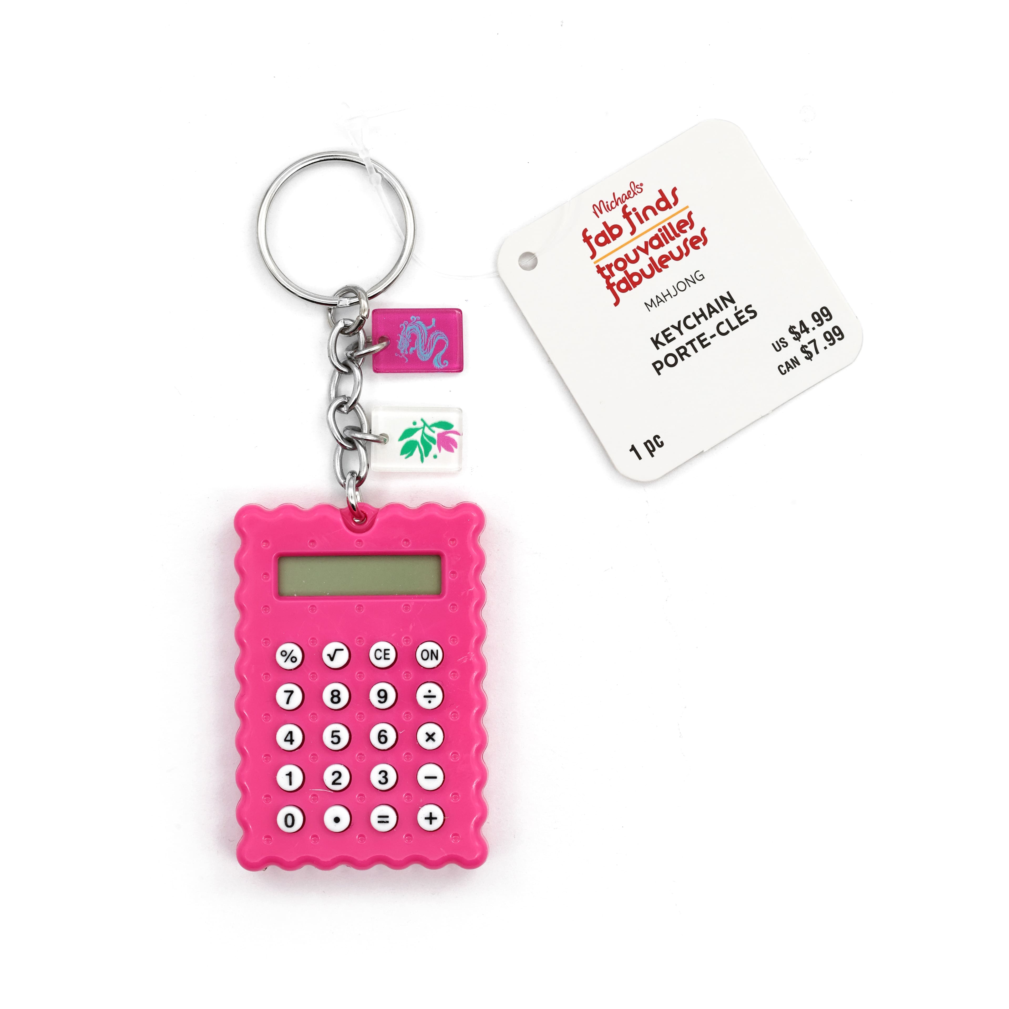 Mahjong 2" Calculator Keychain by Fab Finds