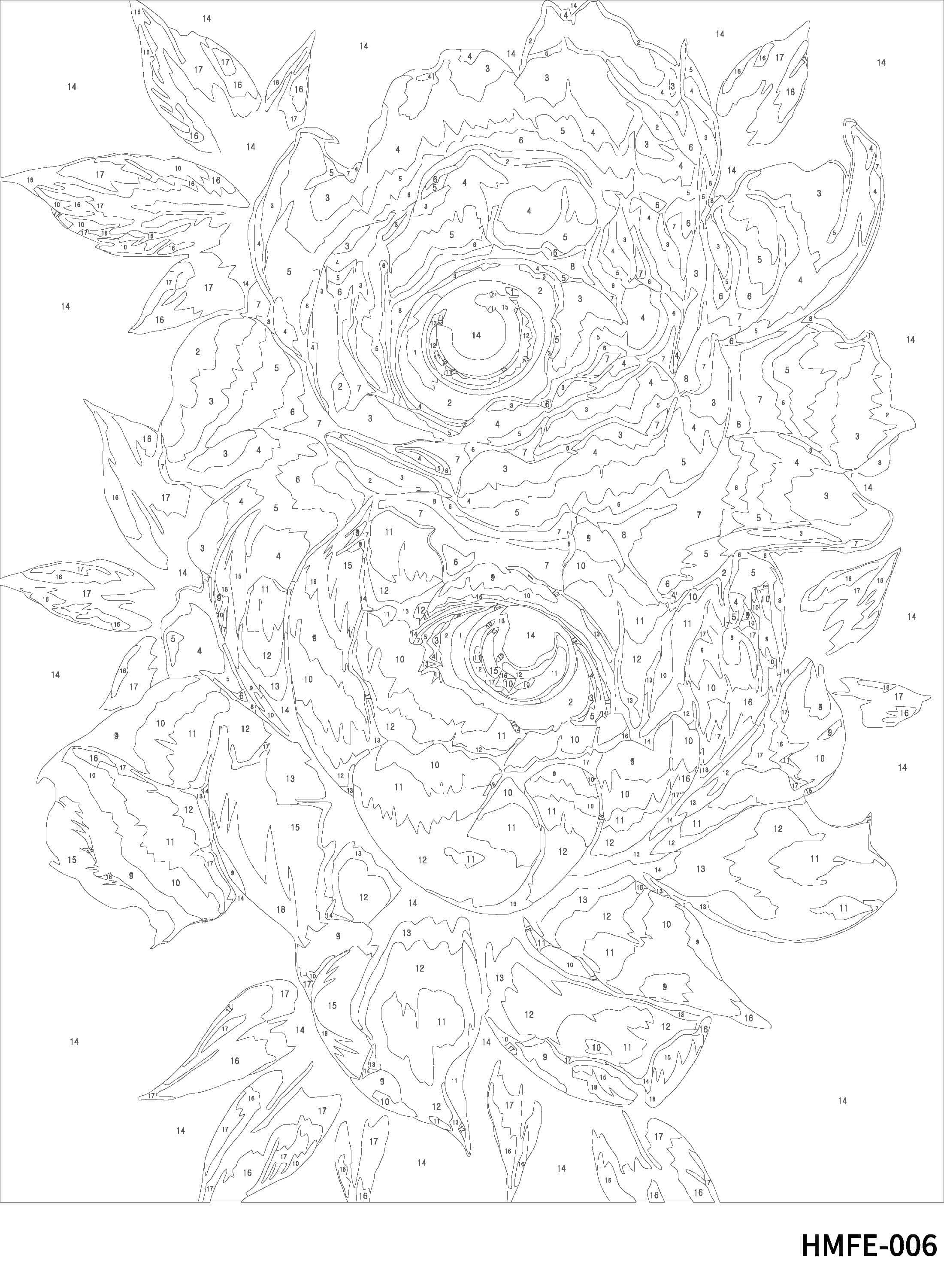 11" x 14" Flower Eyes Paint-by-Number Kit by Artist's Loft®