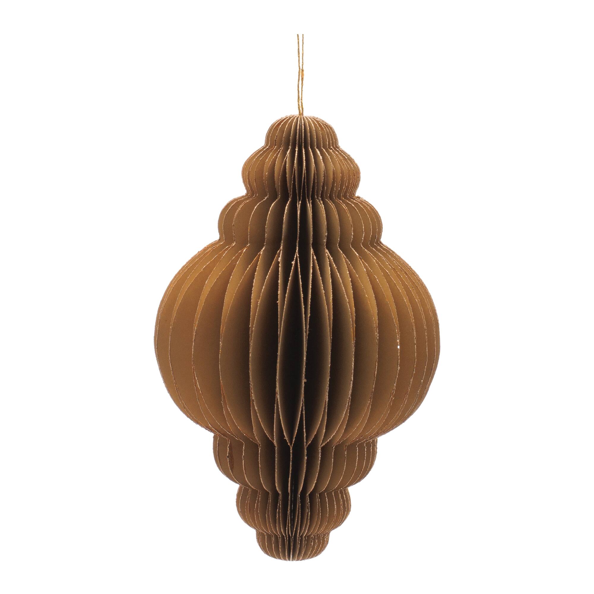 Melrose 7" Gold Paper Drop Ornaments, 6ct.