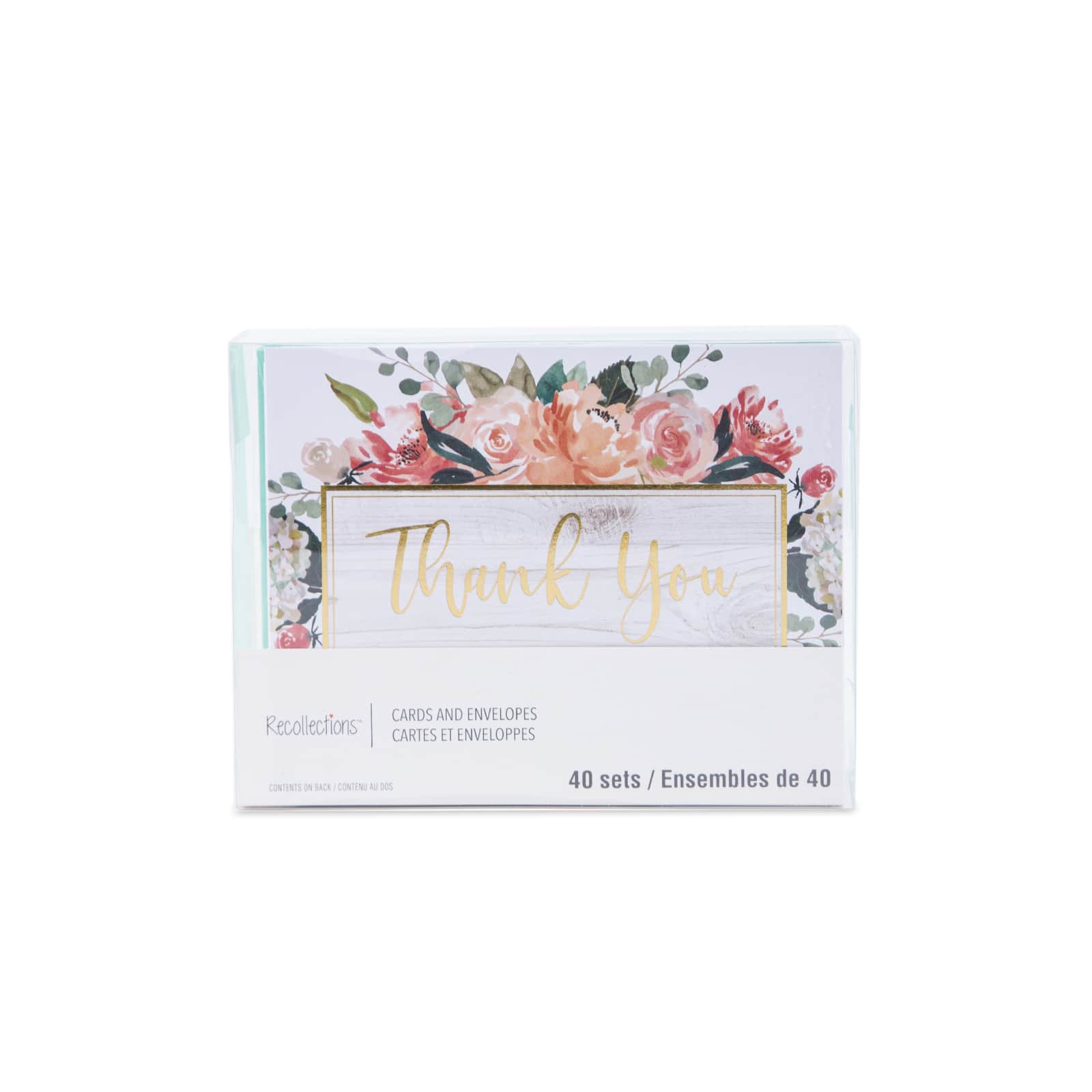 Floral Thank You Cards & Envelopes by Recollections™, 4.25" x 5.5"