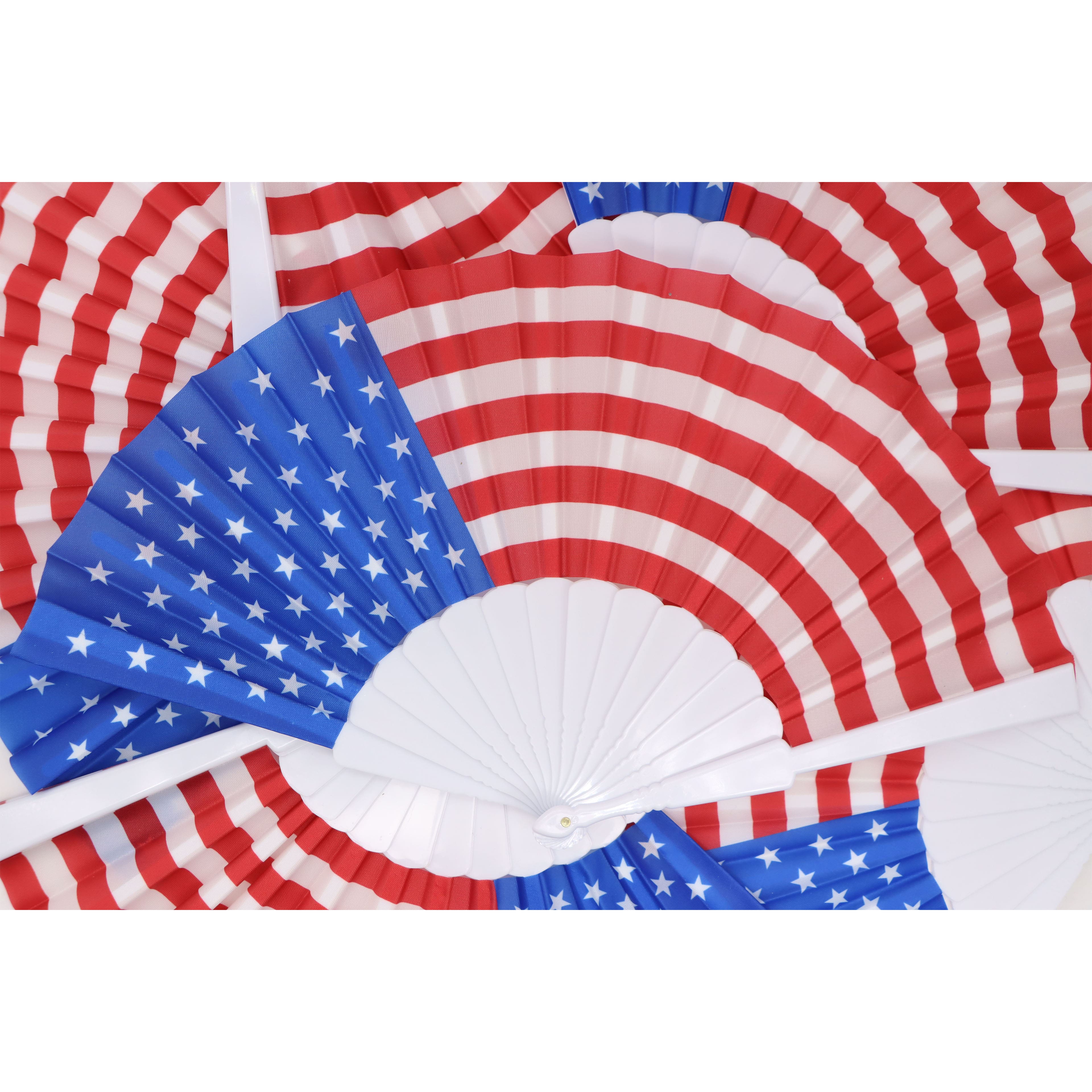 Red, White & Blue USA Flag Fans, 6ct. by Celebrate It®