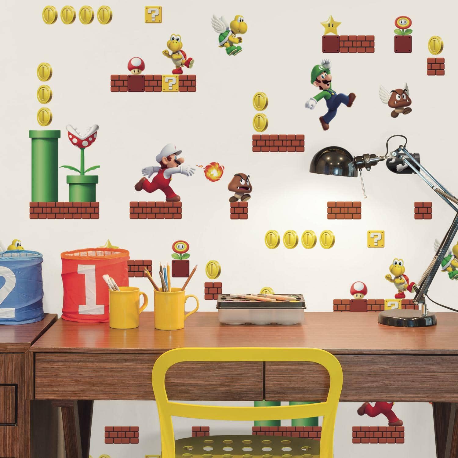 RoomMates Mario Peel & Stick Wallpaper