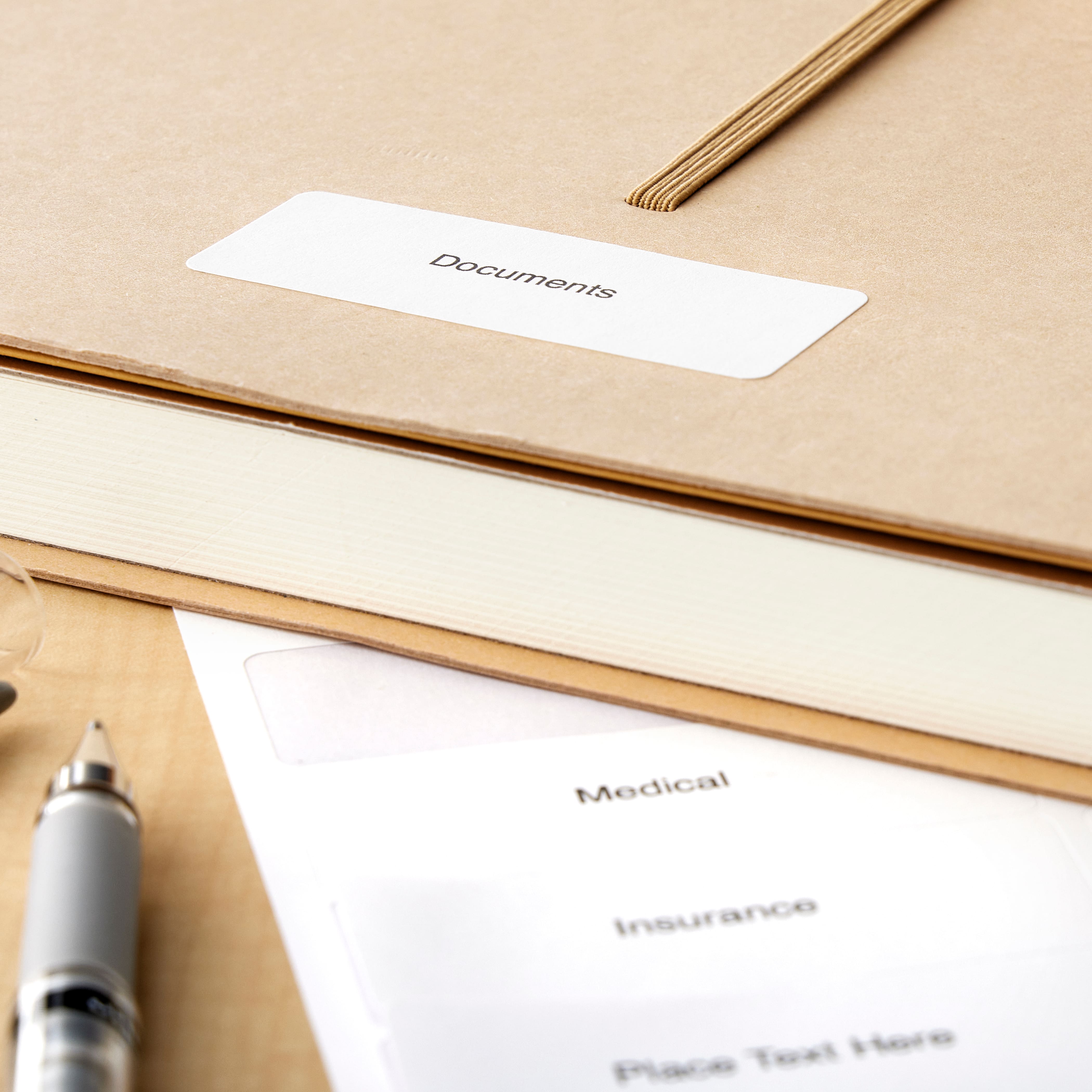 Étiquettes d'adresse blanches de Recollections