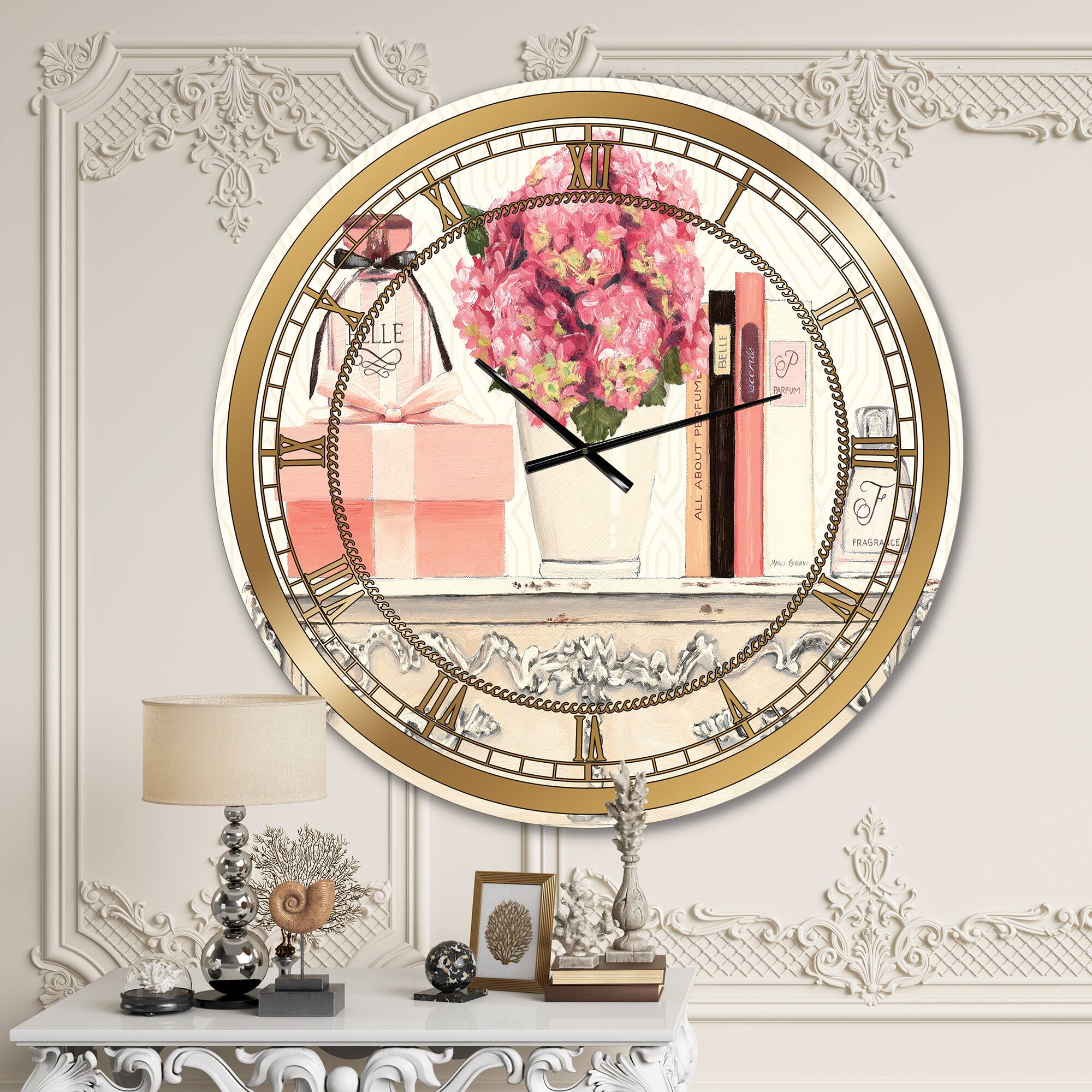 Designart Chic Glam Closet IV Glam Wall Clock