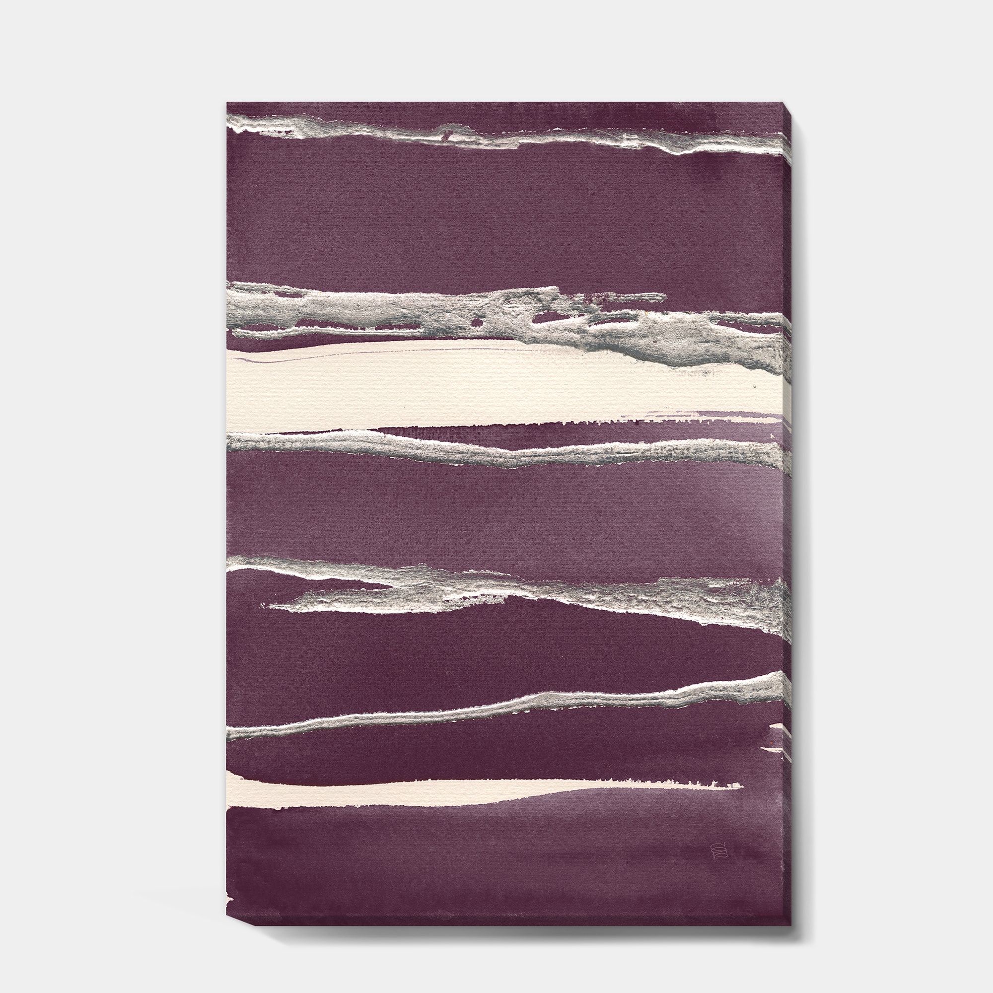 Designart - Shabby Watercolor on Purple III