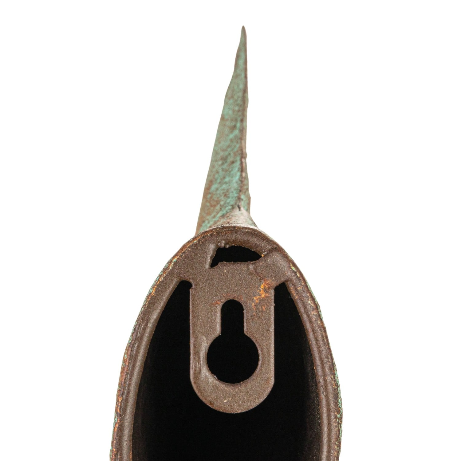 Hello Honey® 10" Distressed Aqua Trout Tail Metal Wall Décor