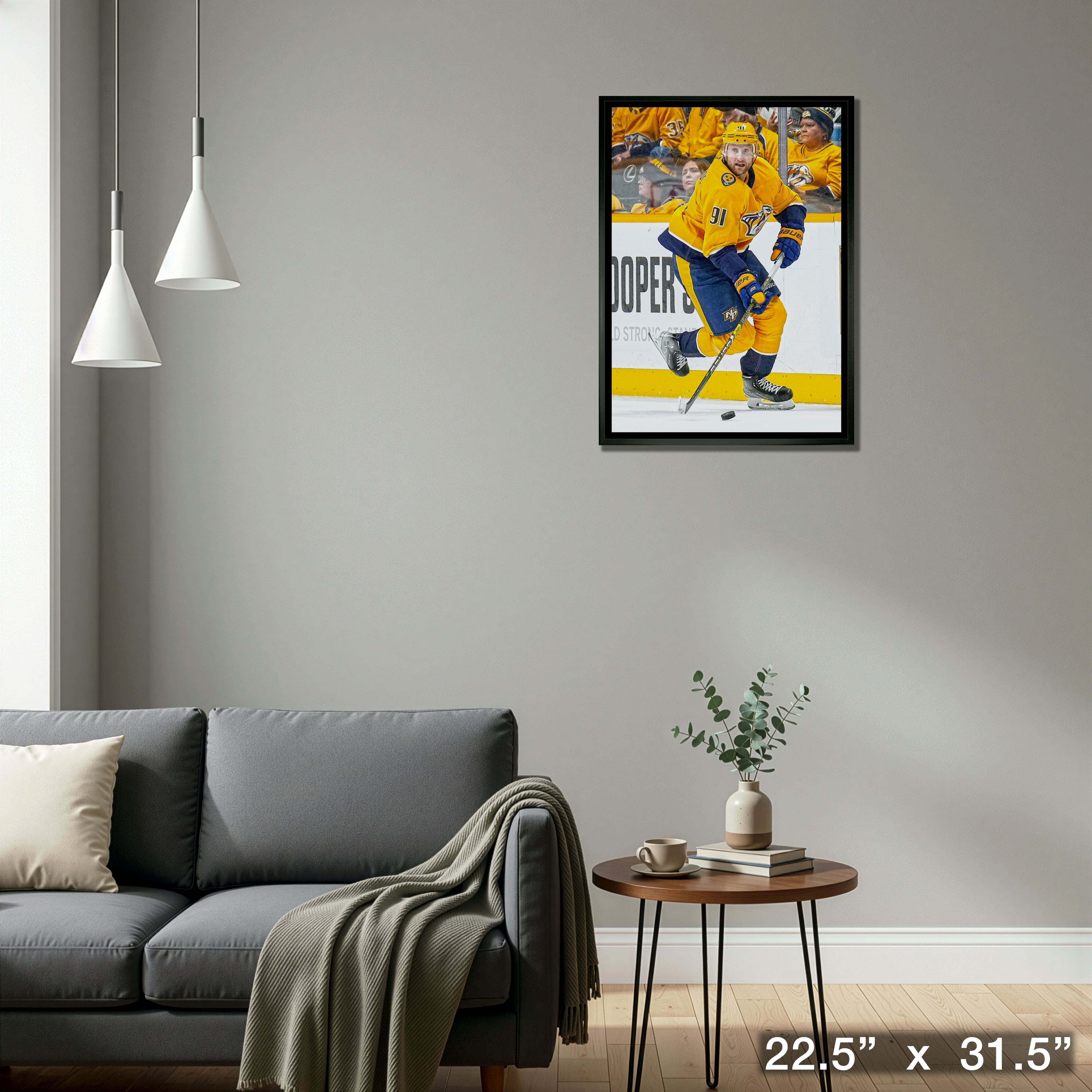 Steven Stamkos 20" x 29" Framed Canvas Nashville Predators 22.5" x 31.5"