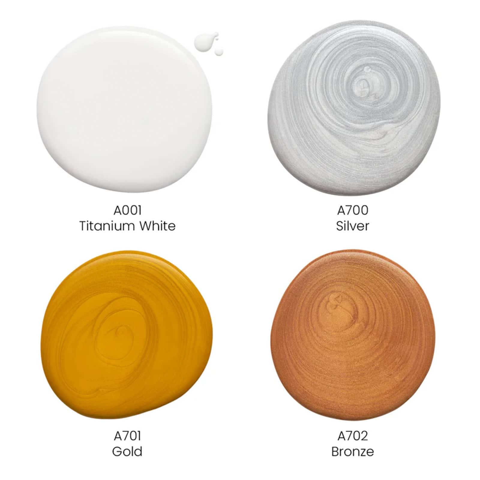 Arteza® Pouring Acrylic Metallic Tones Paint Set