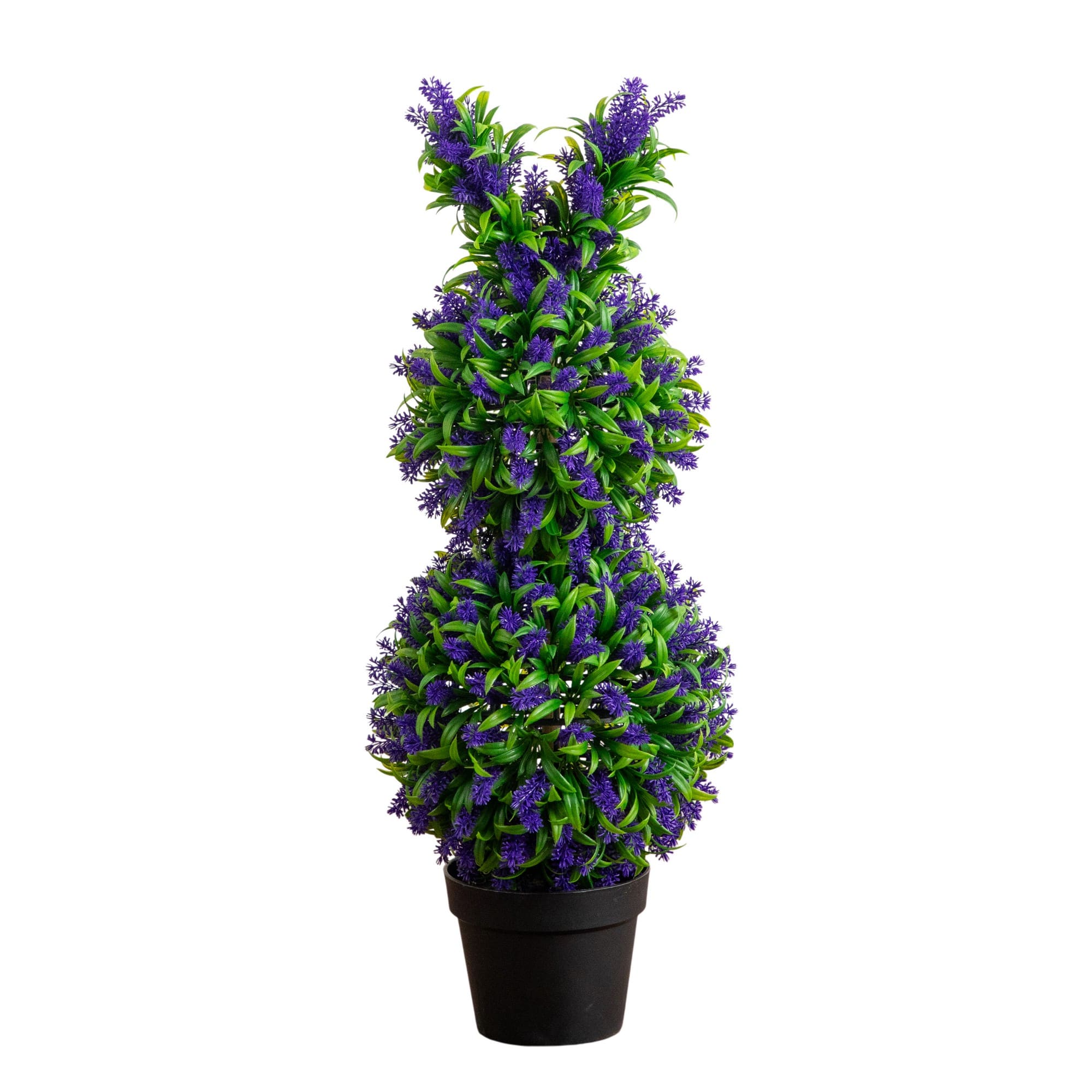 31" UV Resistant Artificial Easter Bunny Shaped Lavender Topiary (Indoor/Outdoor)