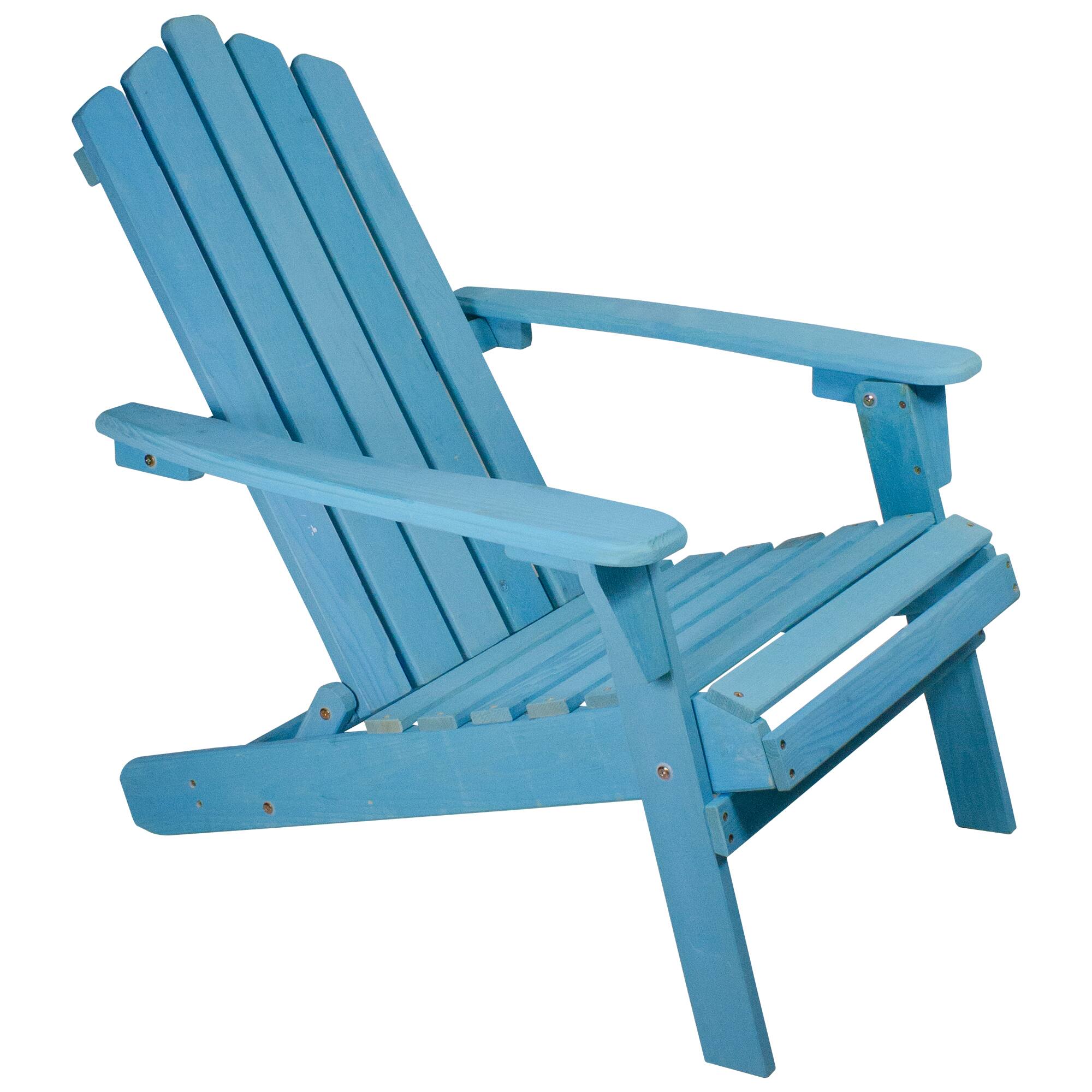 36" Classic Folding Wooden Adirondack Chair By Northlight in Blue | 28" x 31" x 36" | Michaels®