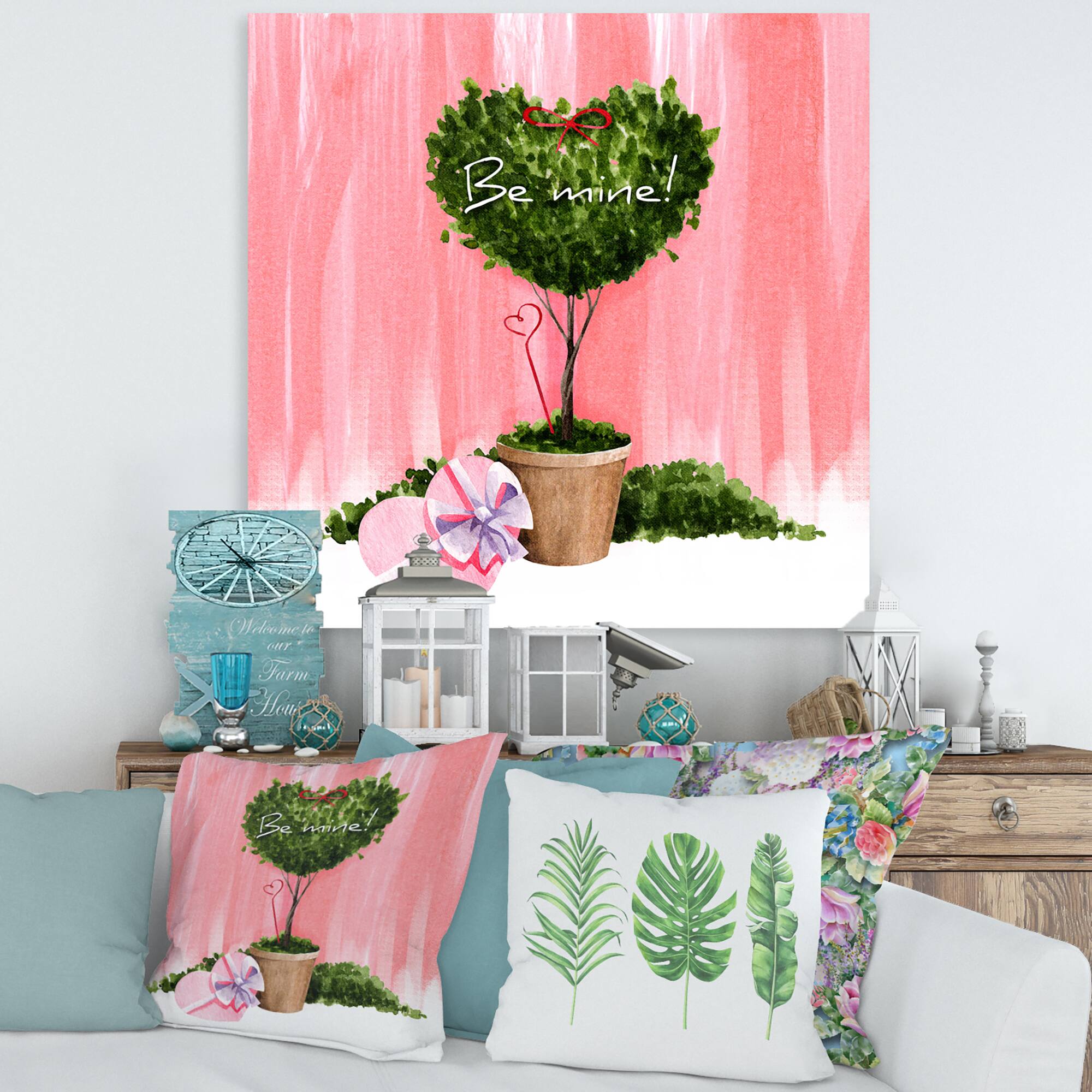 Designart - Heart Shaped Valentine House Plant