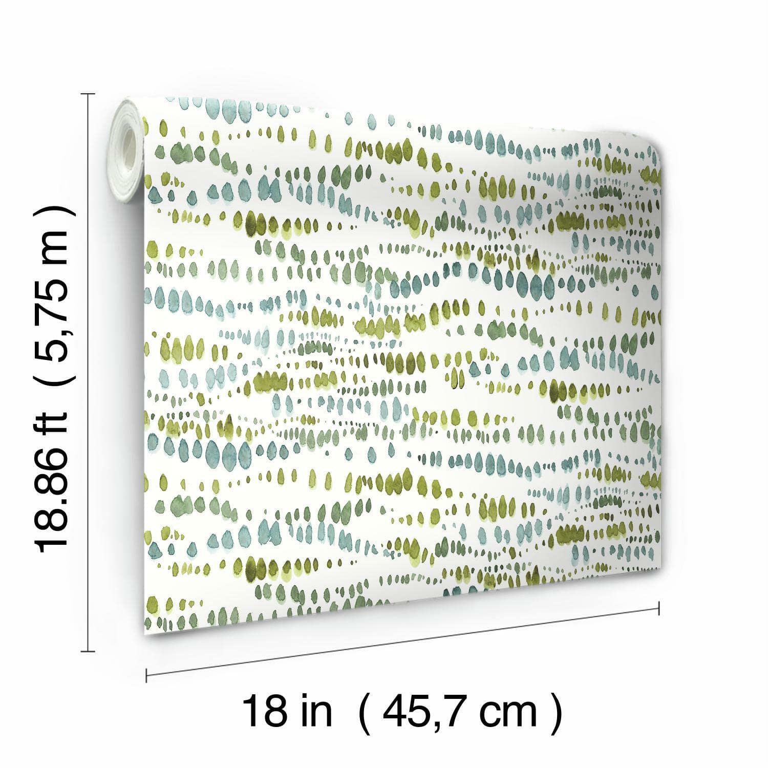 RoomMates Dotted Line Peel & Stick Wallpaper