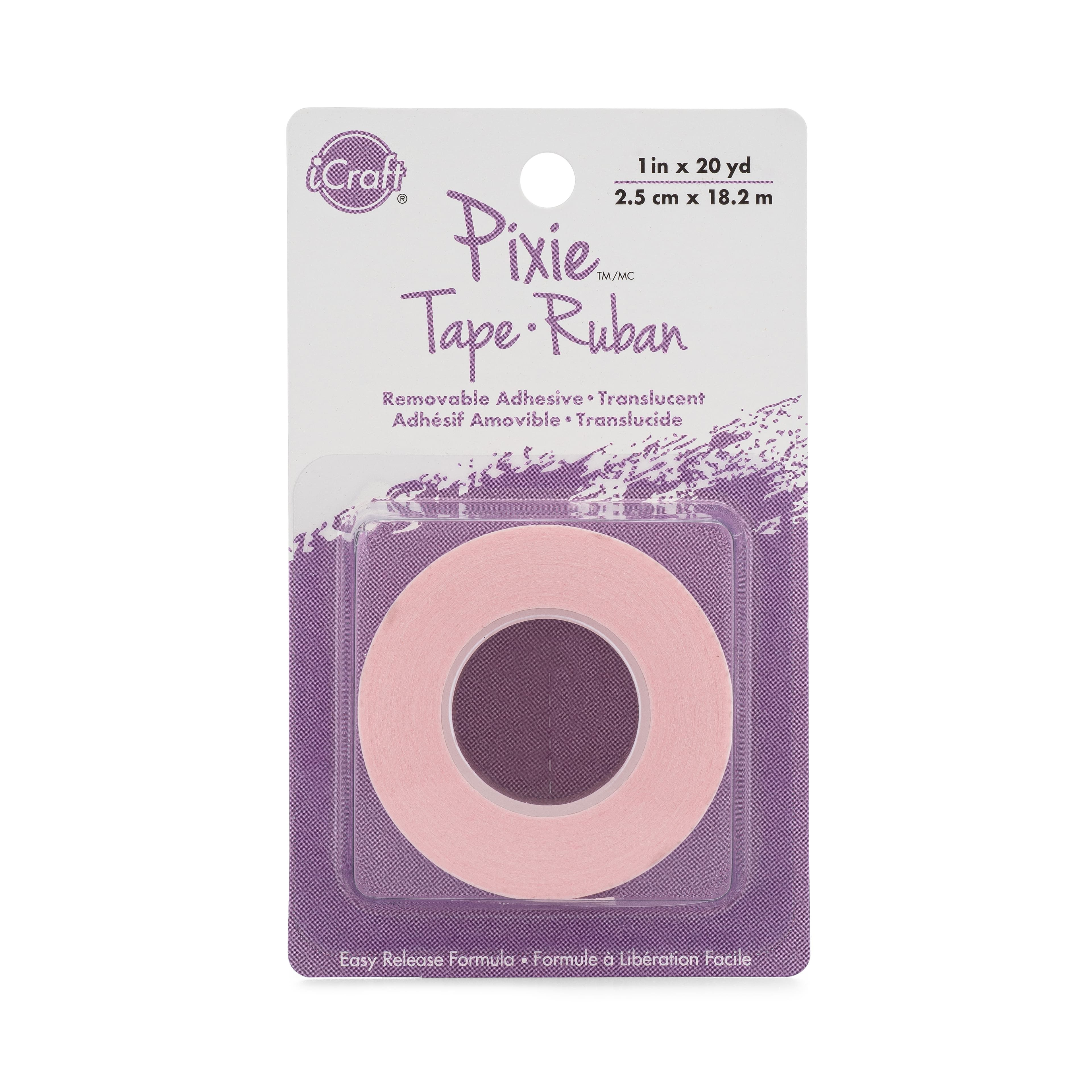 12 Pack: iCraft® Pixie™ 1" Removable Adhesive Tape