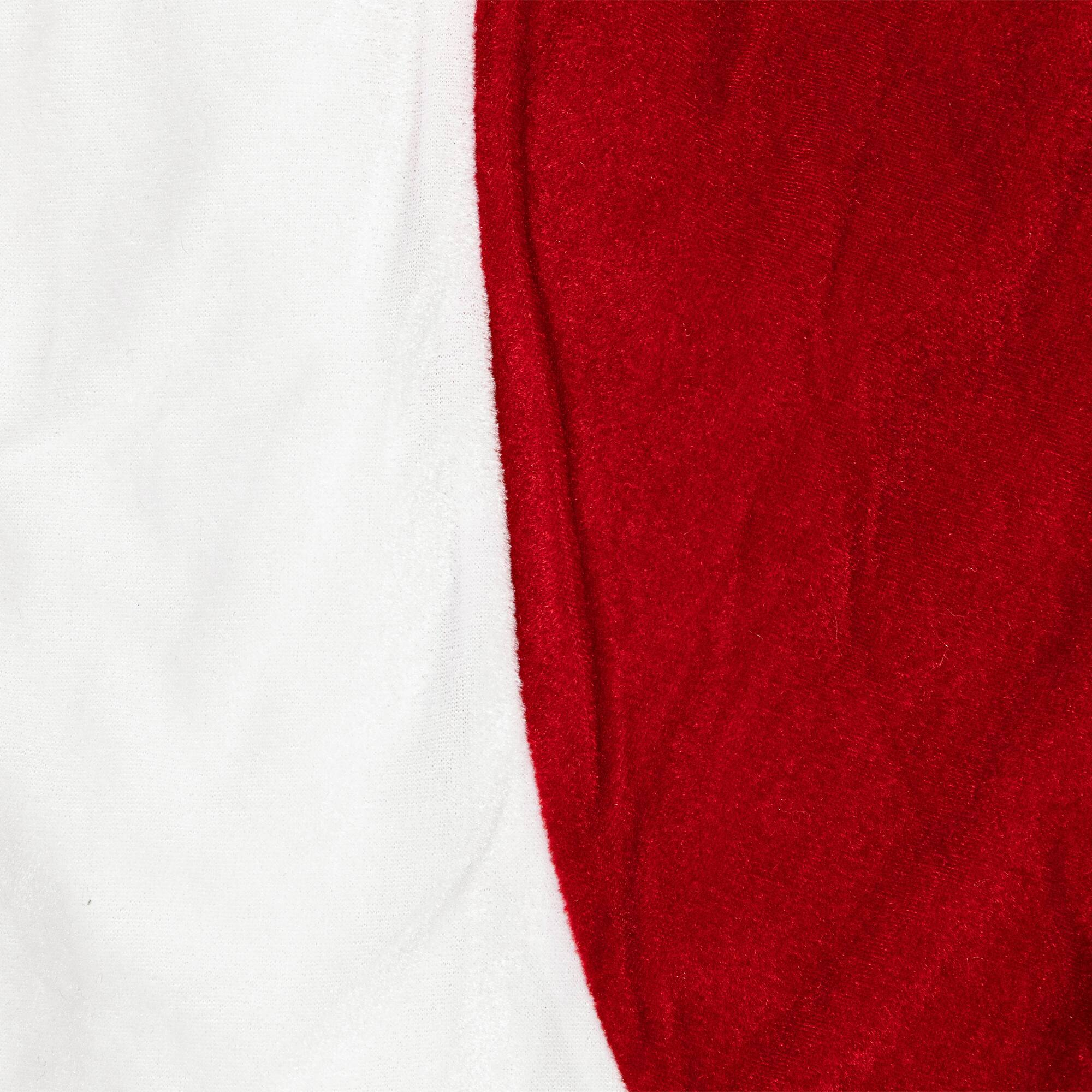 5ft. Red & White Velvet Christmas Tree Skirt
