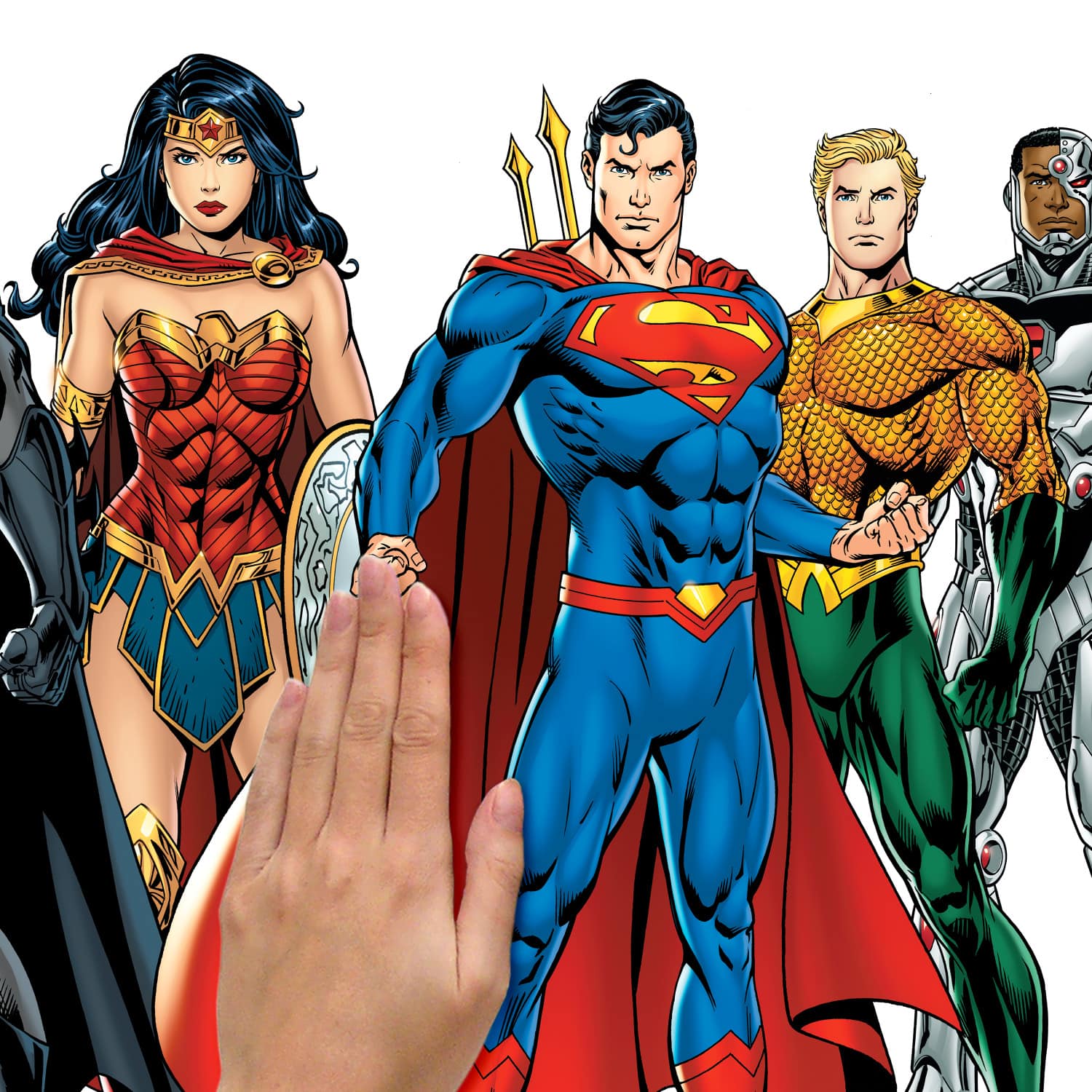 RoomMates Justice League Peel & Stick Giant Wall Decal Set with Alphabet