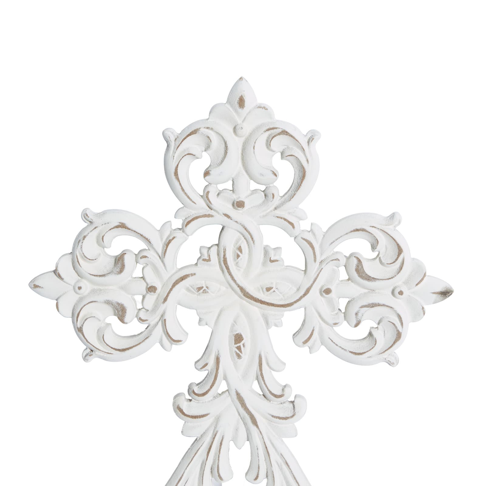 Set of 3 White Wood Traditional Wall Decor 11", 10"