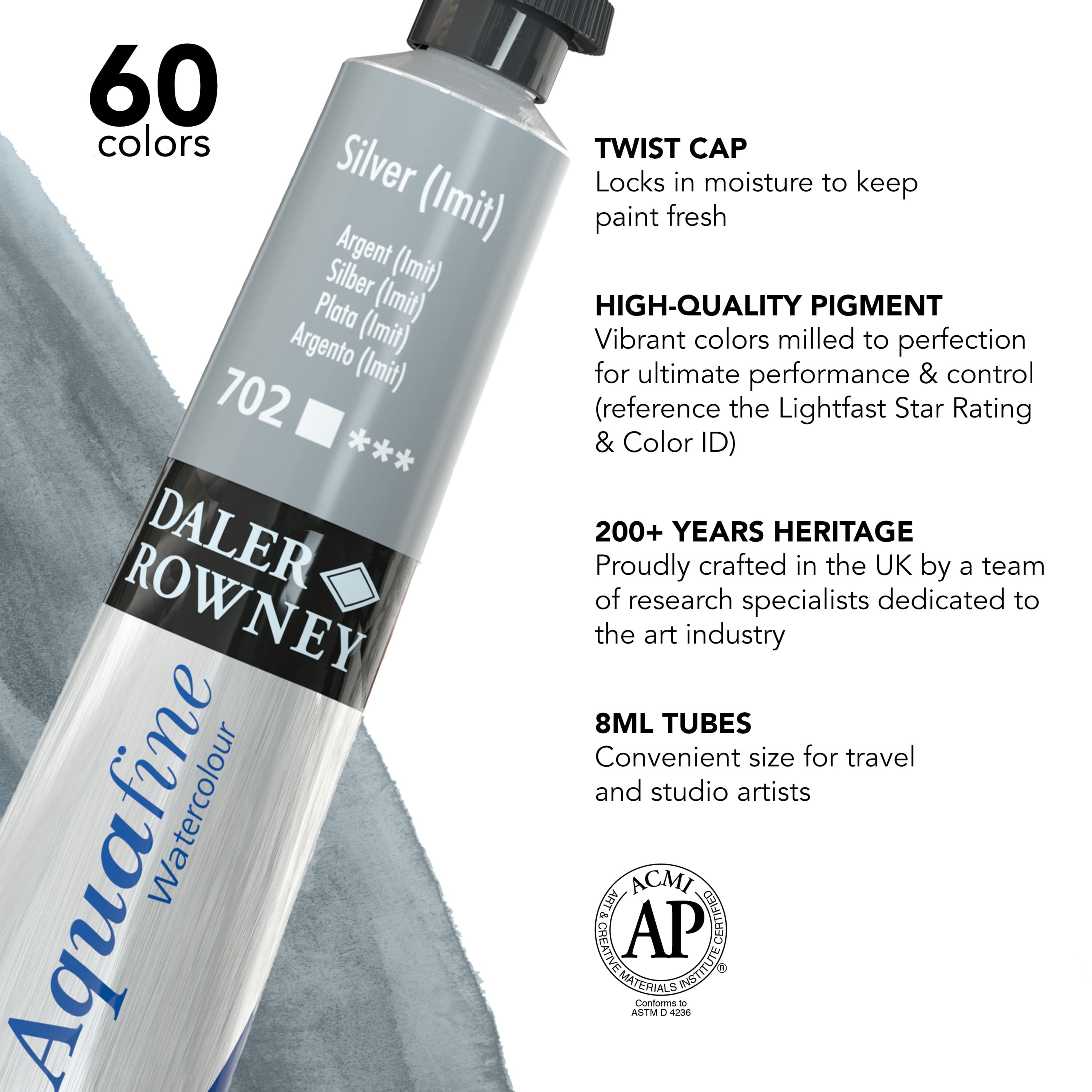 12 Pack: Daler-Rowney® Aquafine Watercolour Paint, 8mL