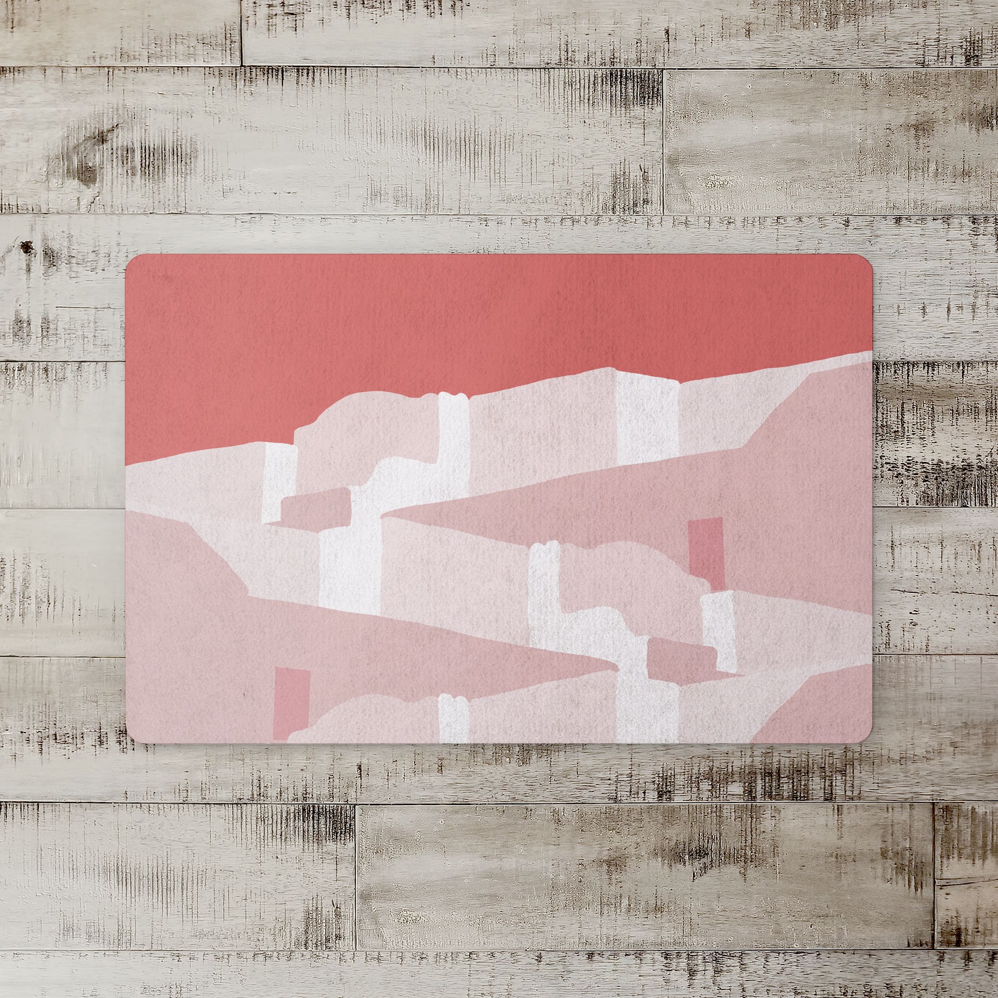 Pink Greece 27" x 18" Floor Mat