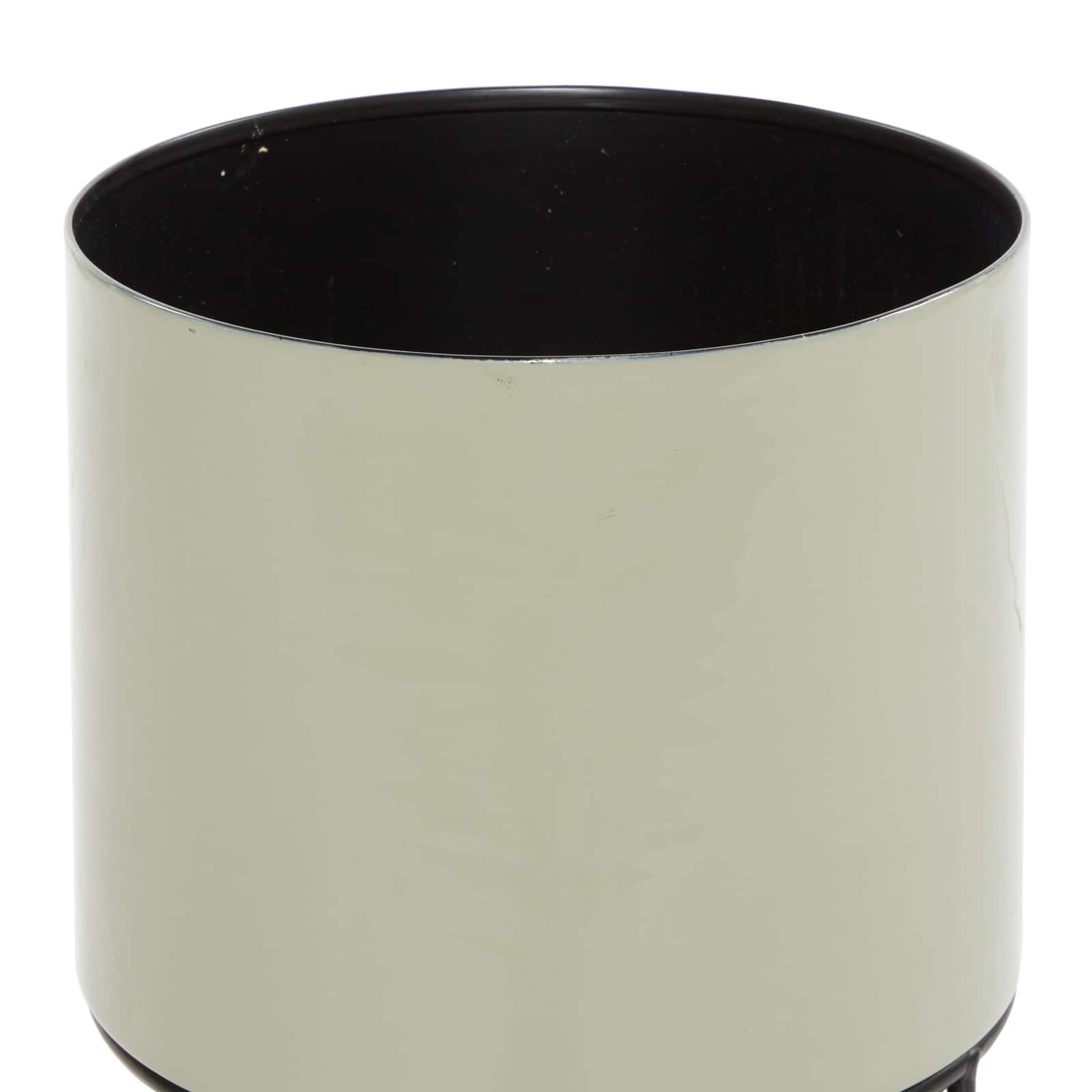 Taupe Metal Contemporary Planter Set