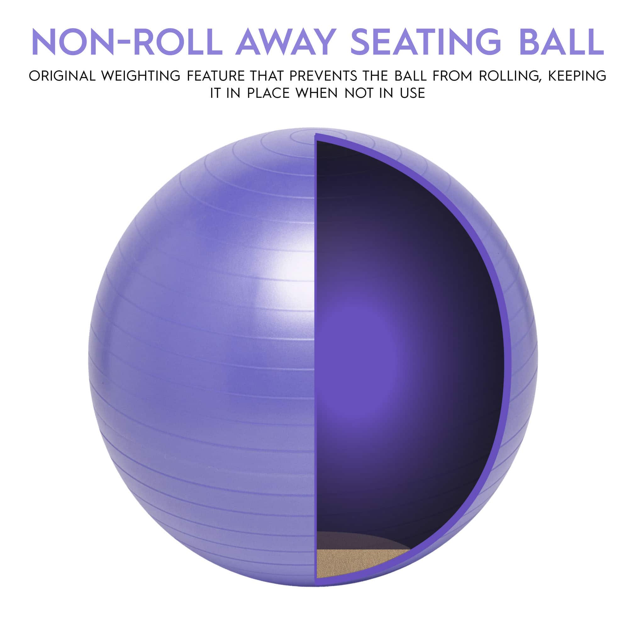 Bouncyband® 22" Purple Balance Ball