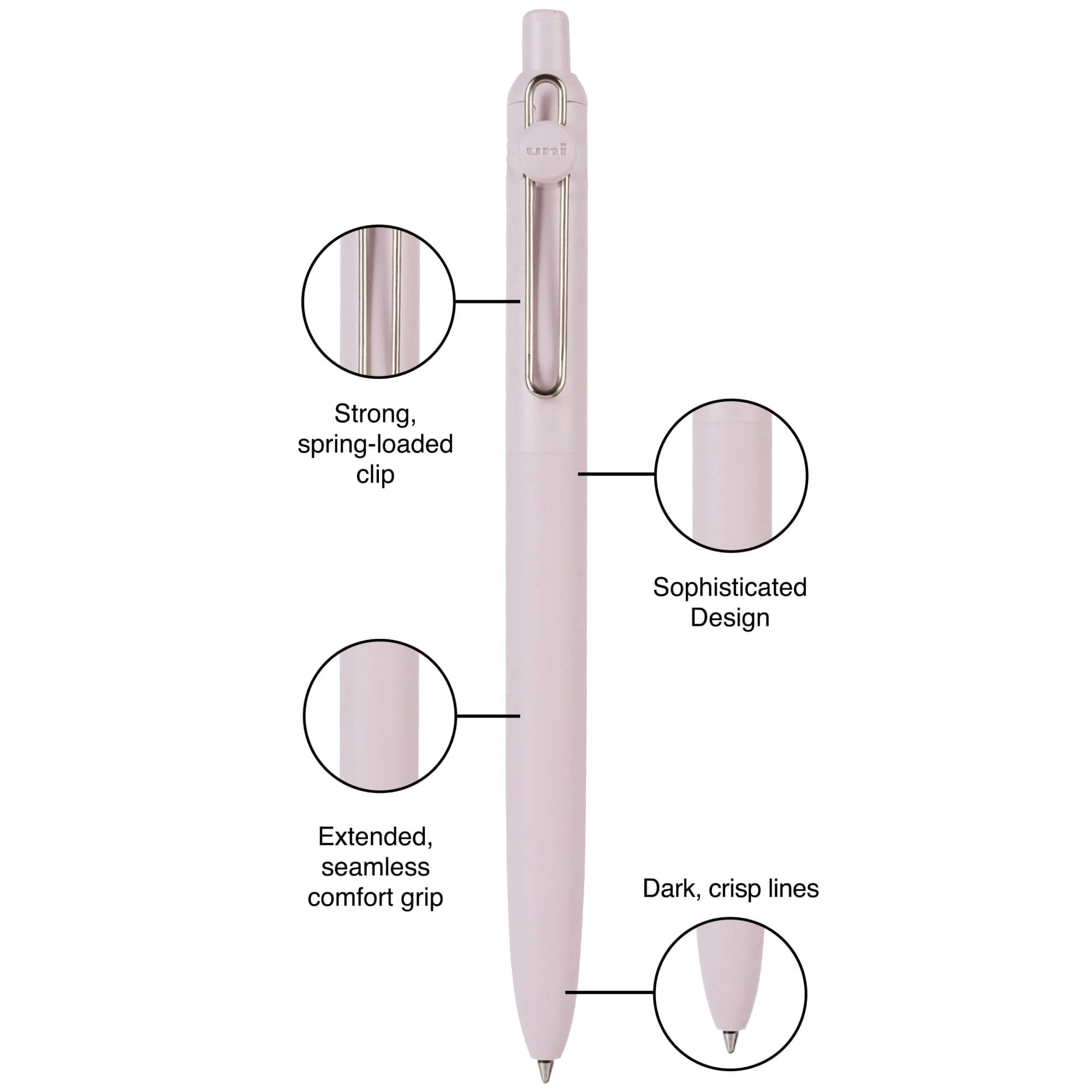 uniball™ Zento 0.7mm Liquid Gel Ink Muted Collection Retractable Pen Set
