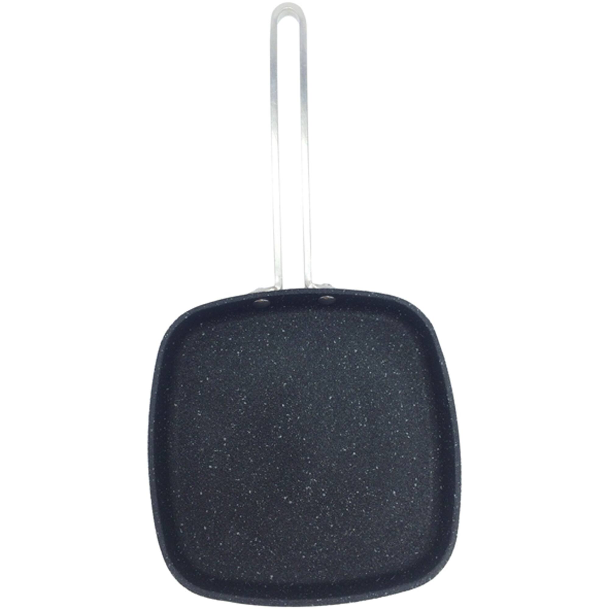 THE ROCK by Starfrit 6" Personal Griddle Pan With Stainless Steel Wire Handle