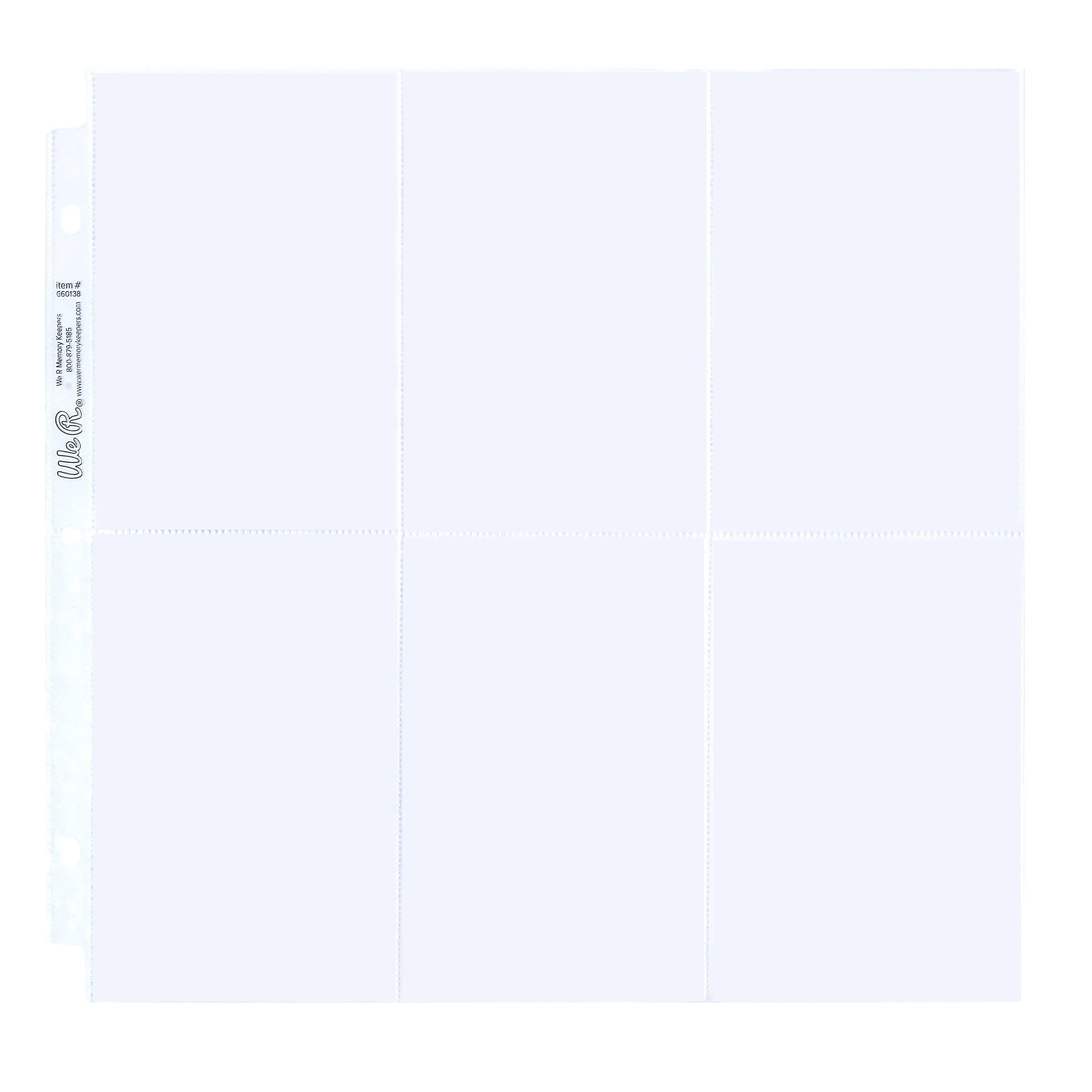 We R Memory Keepers® 12" x 12" Ring Photo Sleeves with 6" x 4" Pockets