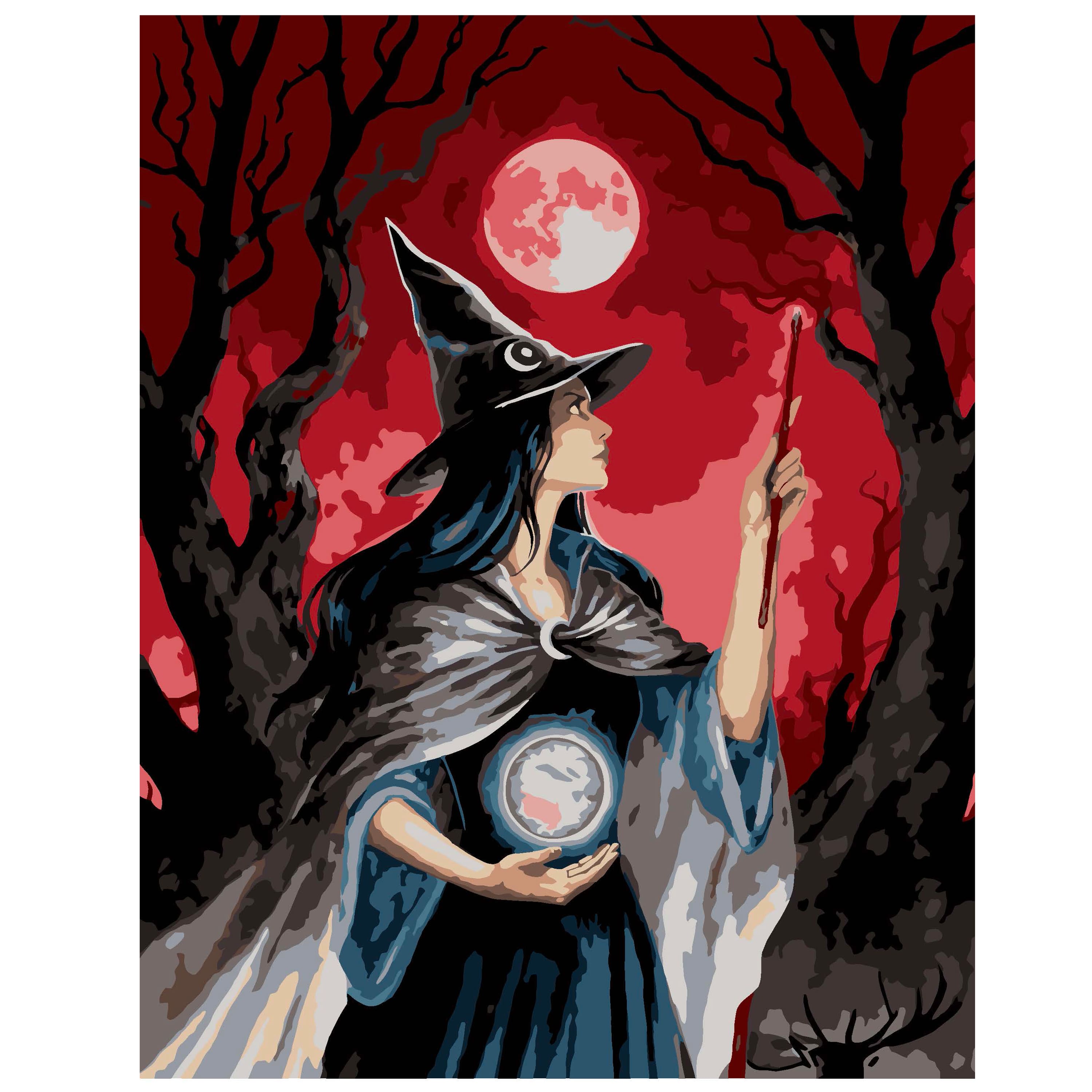 11" x 14" Witch Paint-by-Number Kit by Artist's Loft®
