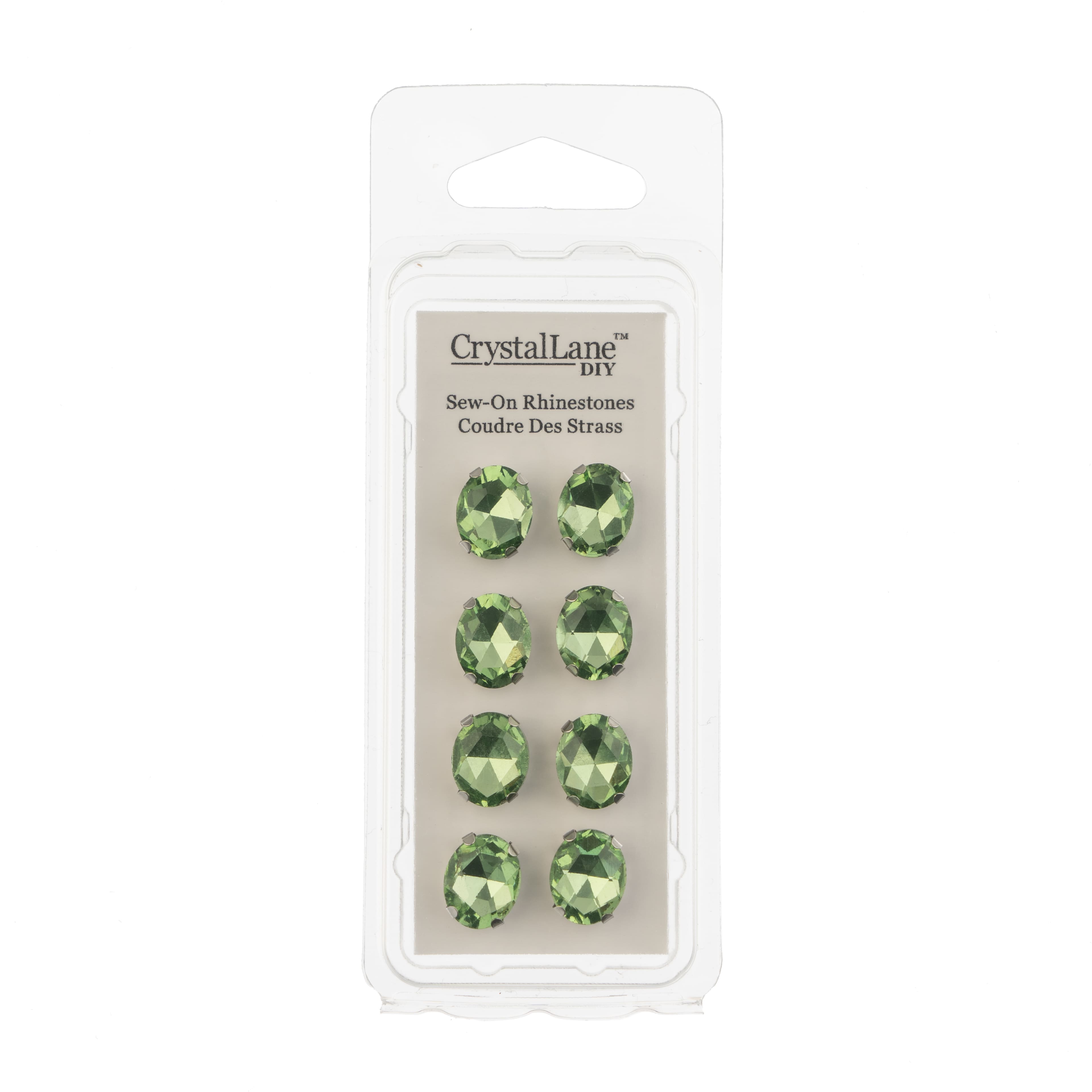 John Bead Crystal Lane 10mm Sew-On Rhinestones, 8ct.