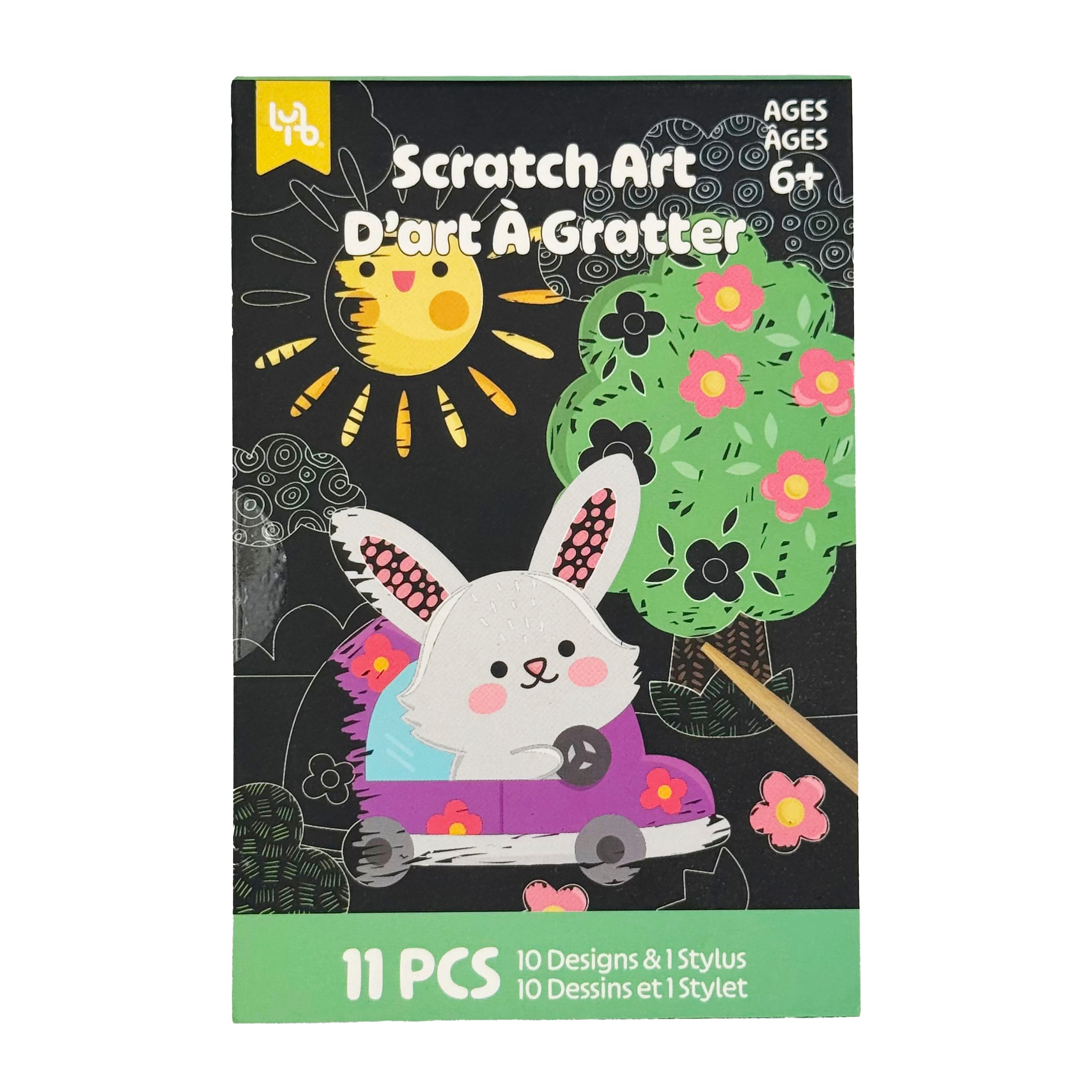Little Yellow Bicycle® Bunny Mini Scratch Art Kit