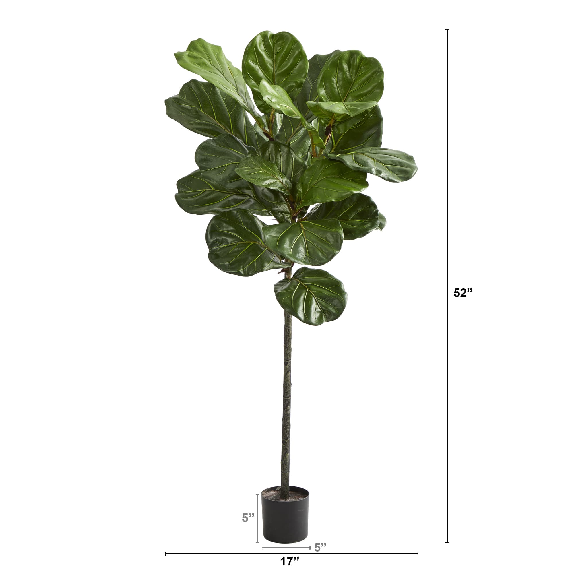 4.5ft. Potted Fiddle Leaf Artificial Tree