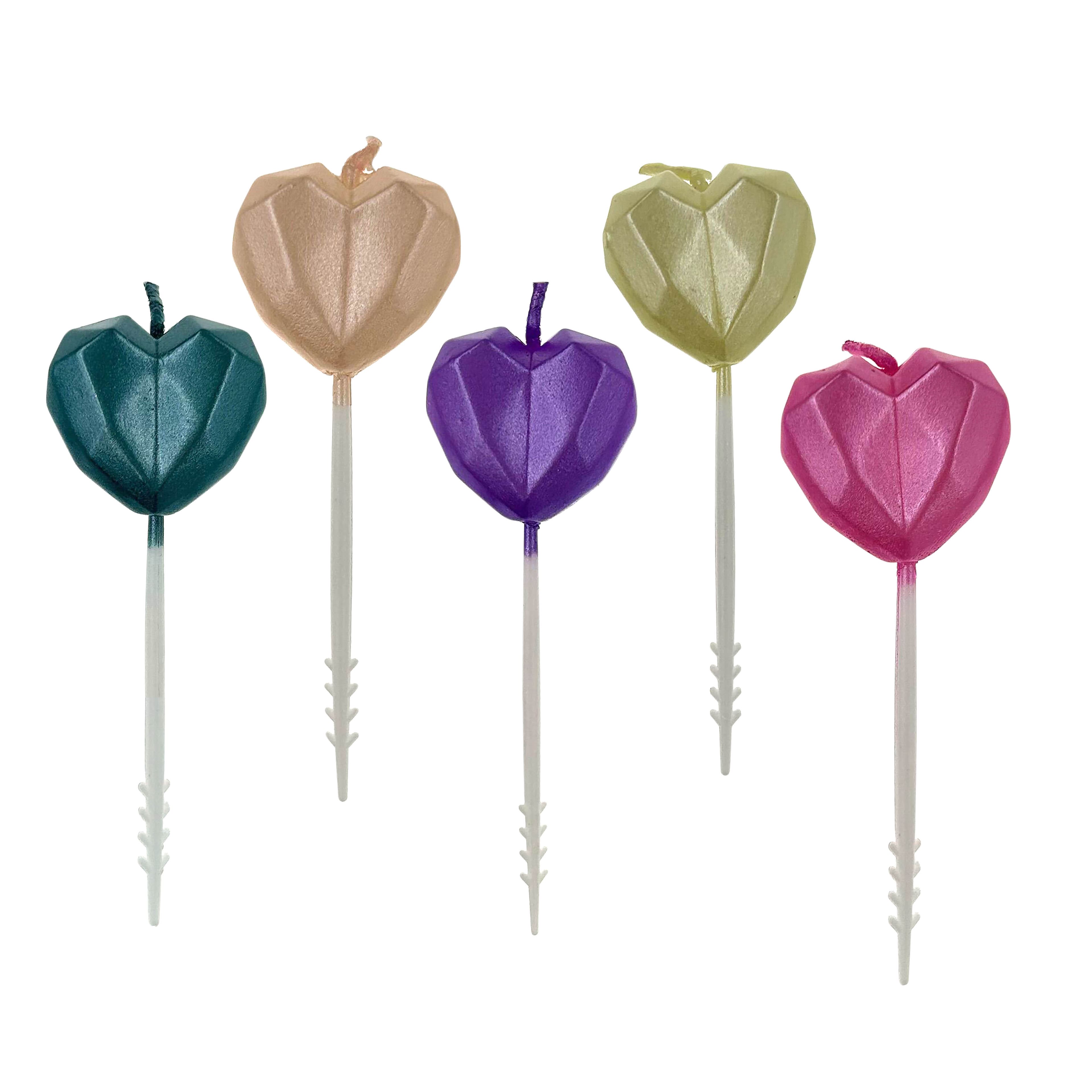 Geometric Heart Candle Set by Celebrate It™