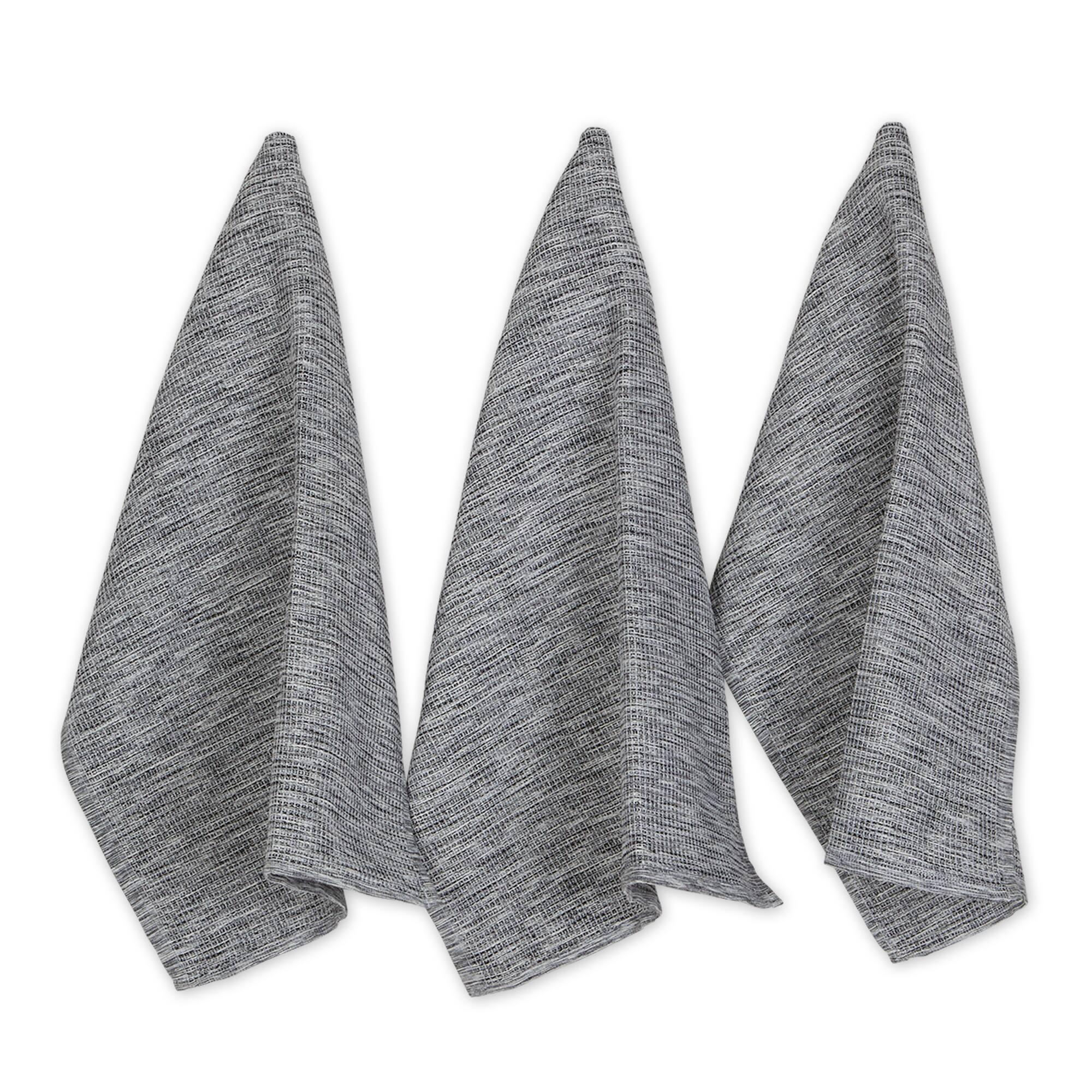 DII® Tonal Recycled Cotton Waffle Dish Towels