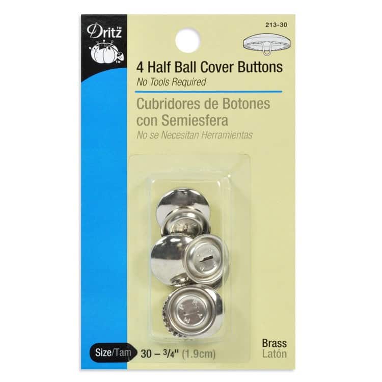 Dritz® Half Ball Cover Buttons, Size 30