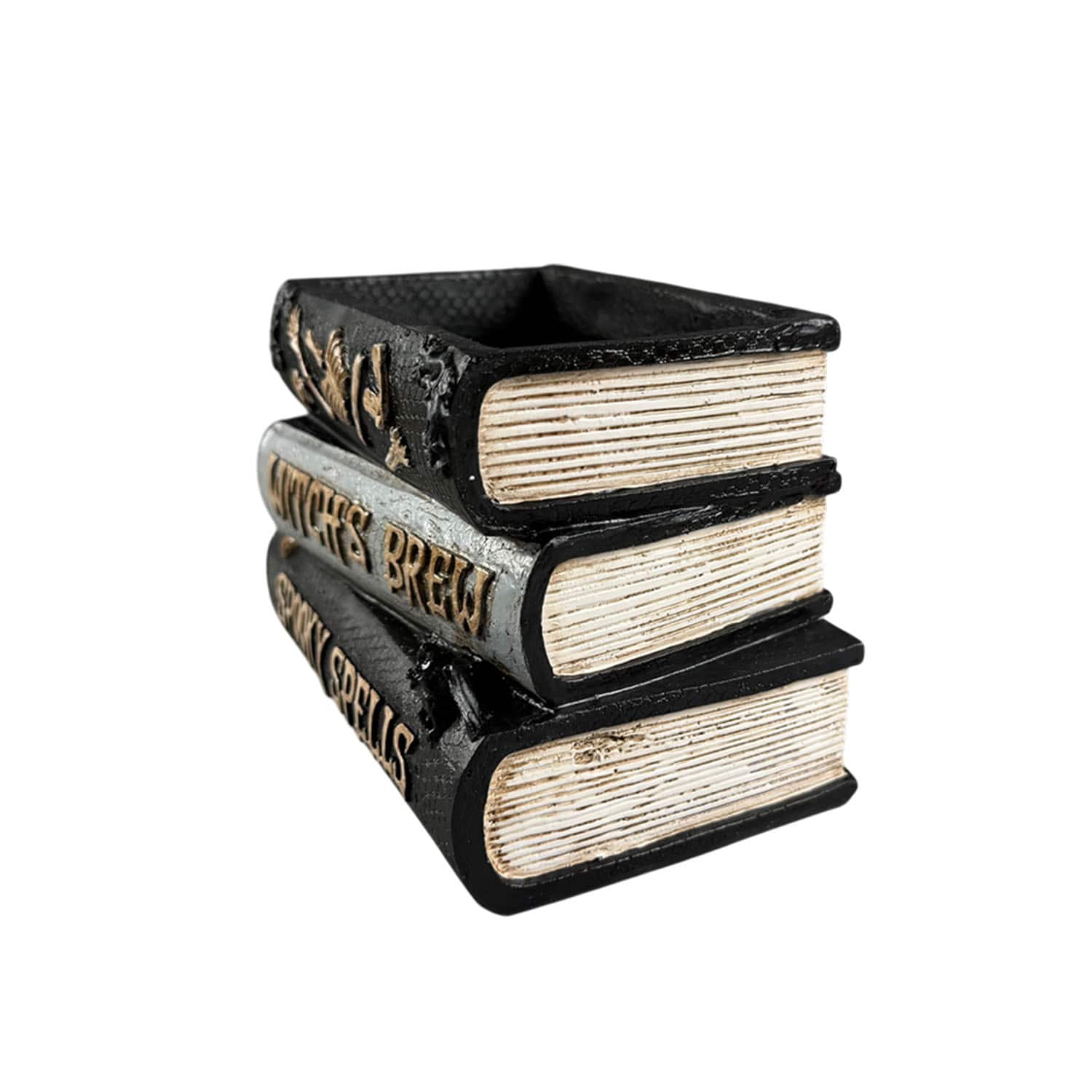 8" Black & White Stacked Spell Books Pot by Ashland®