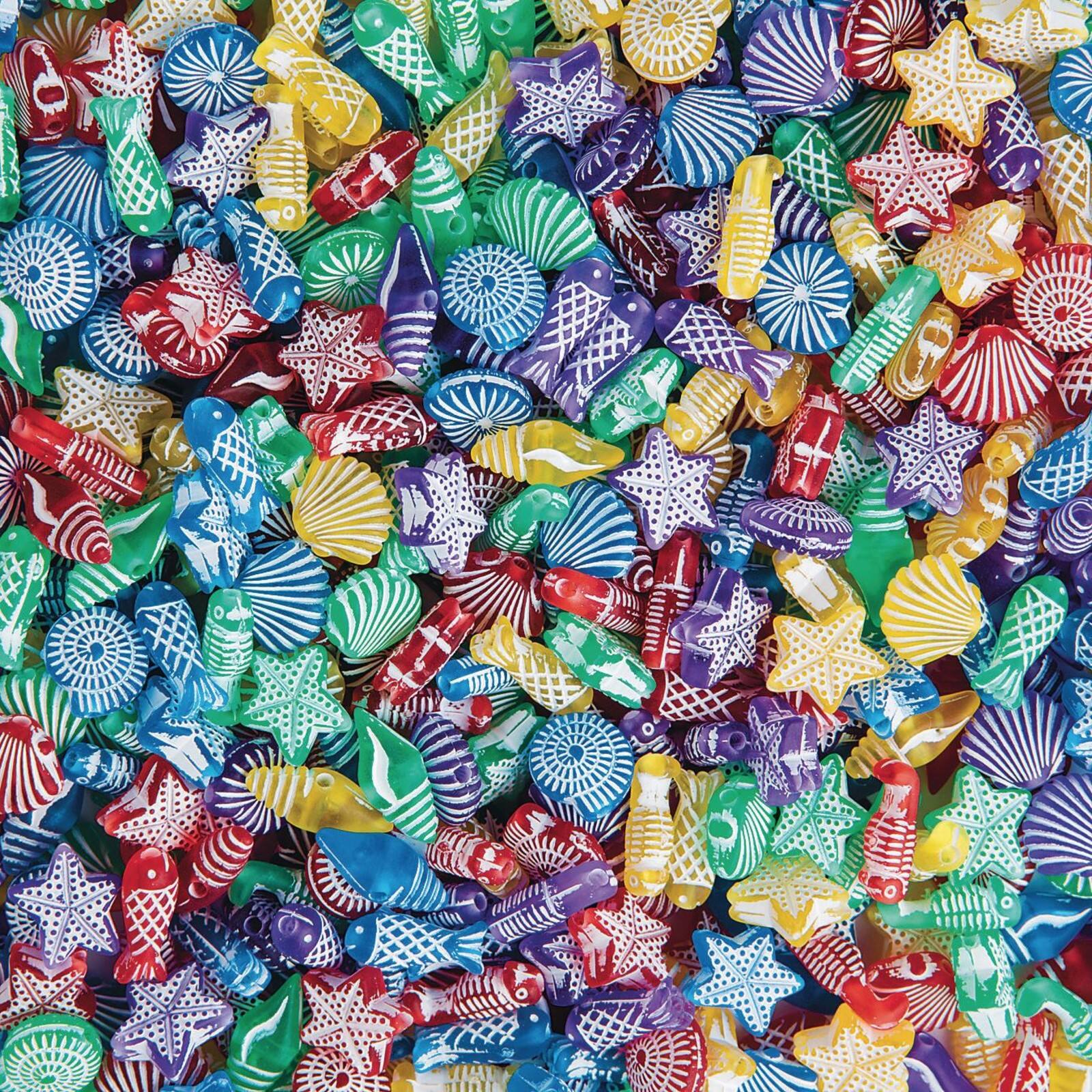 Color Splash!® Coastal Acrylic Beads, 10mm-15mm