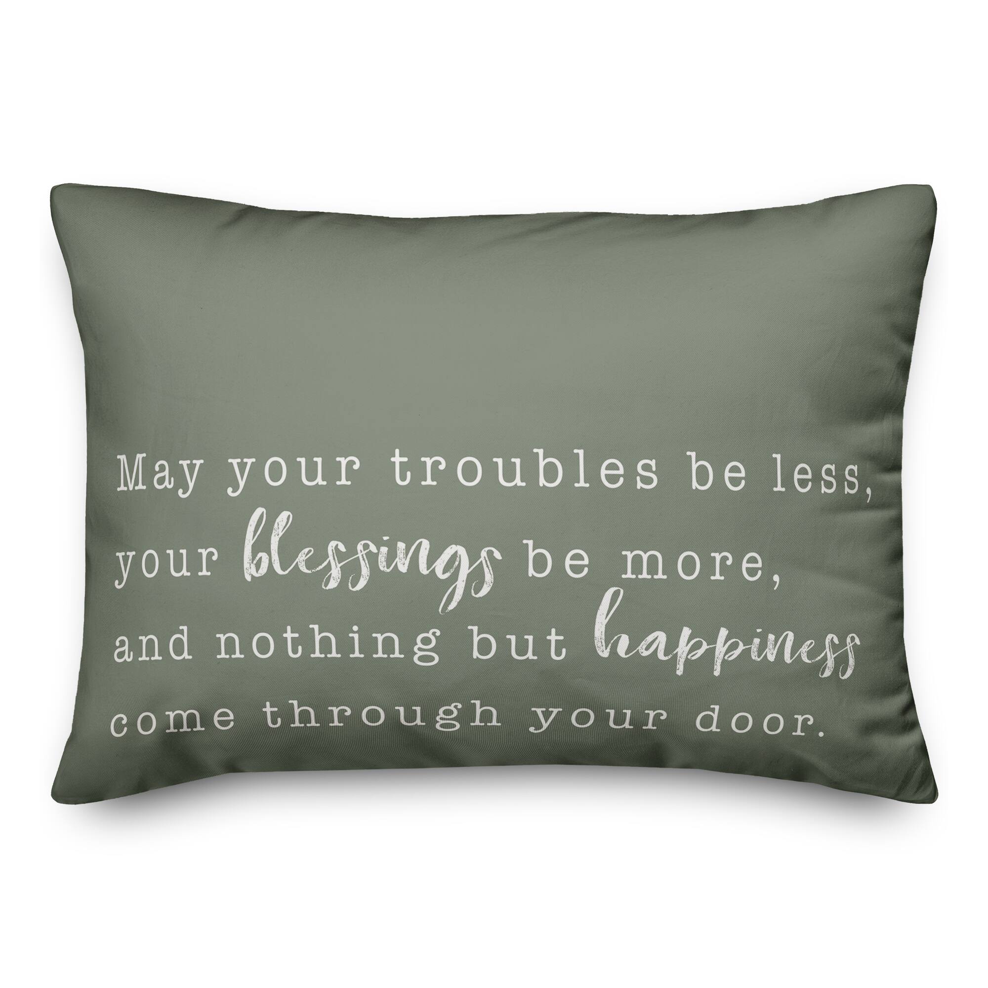 Blessings Be More Indoor/Outdoor Lumbar Pillow