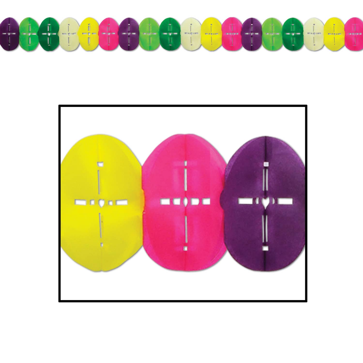 Beistle 12ft. Easter Egg Garlands, 2ct.