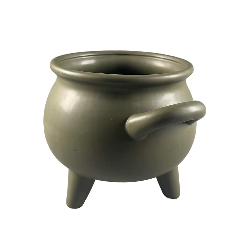 Green Ceramic Cauldron by Ashland®