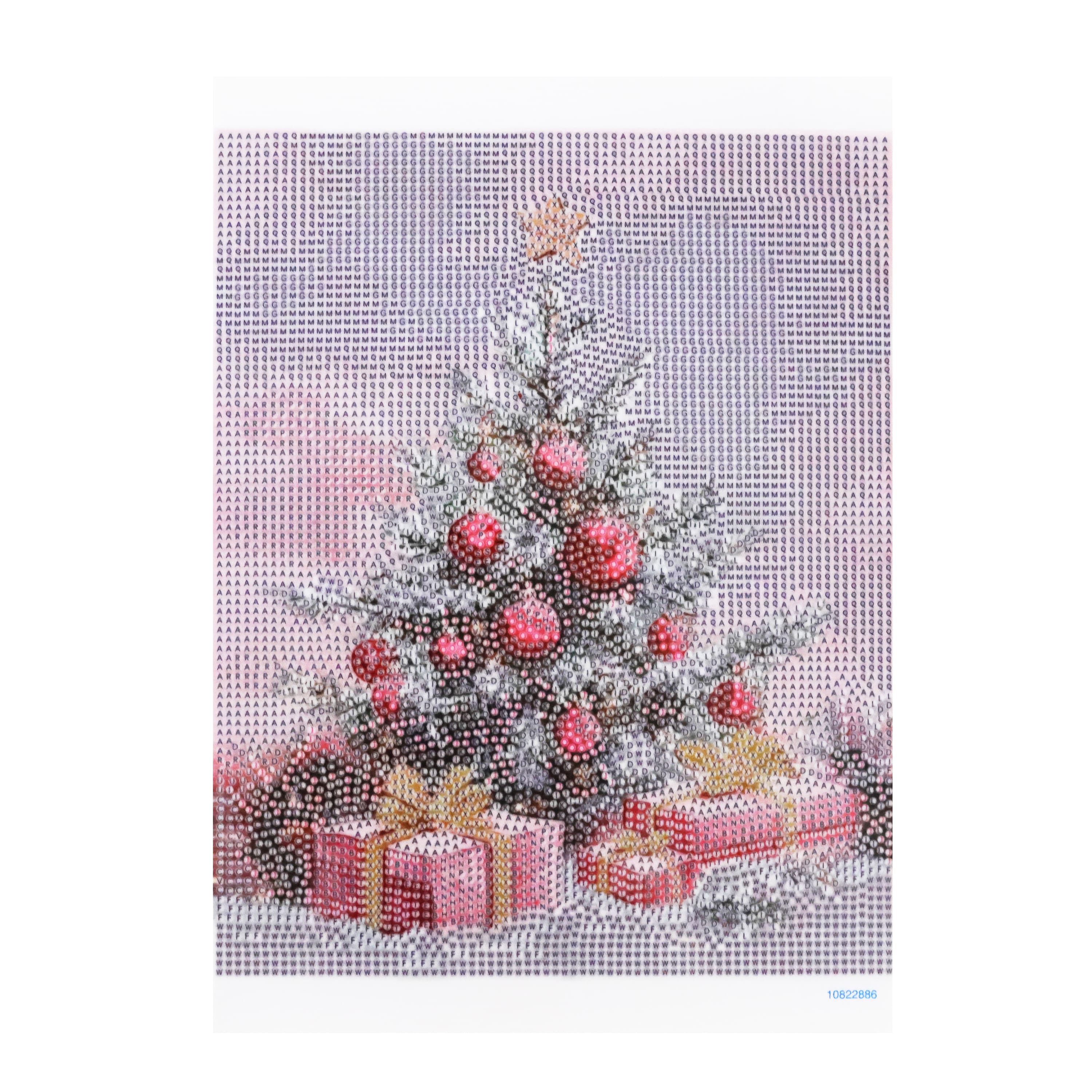 8" x 10" Christmas Tree Diamond Art Kit with Magnetic Wood Frame by Make Market®